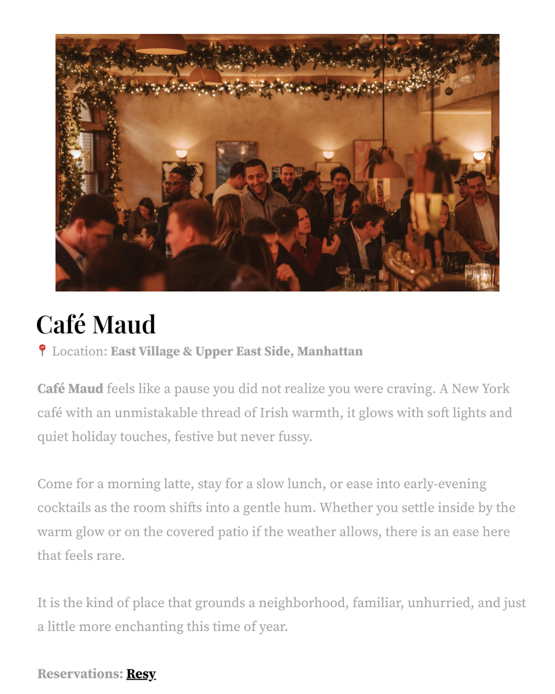 PR Article Clipping - Brooklyn Lifestyle: 9 Chic, Insider NYC Experiences to Book This Week