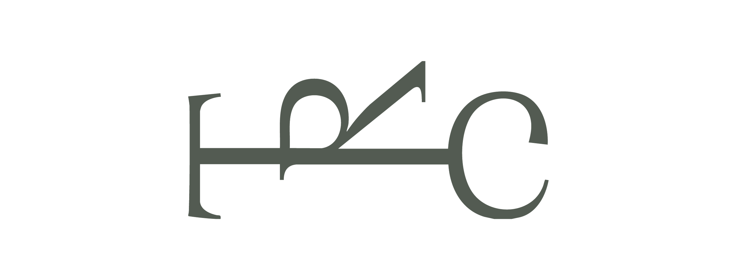 The Rhymers' Club logo in green