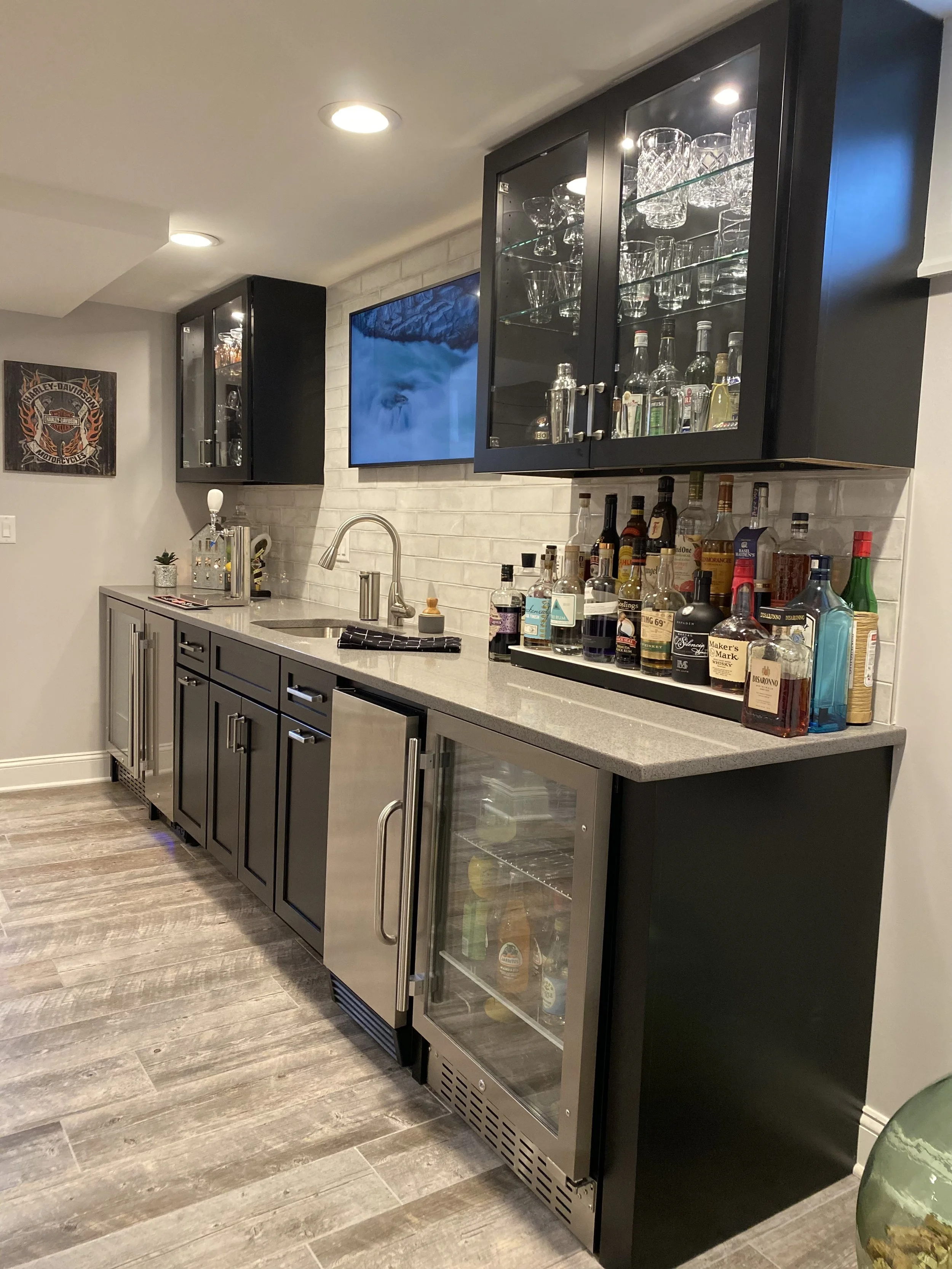 Nj Contractor Basement Bar Top Rated NJ Basement Remodeling