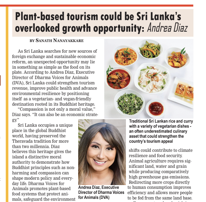 Plant-based tourism could be Sri Lanka’s overlooked growth opportunity: Andrea Diaz