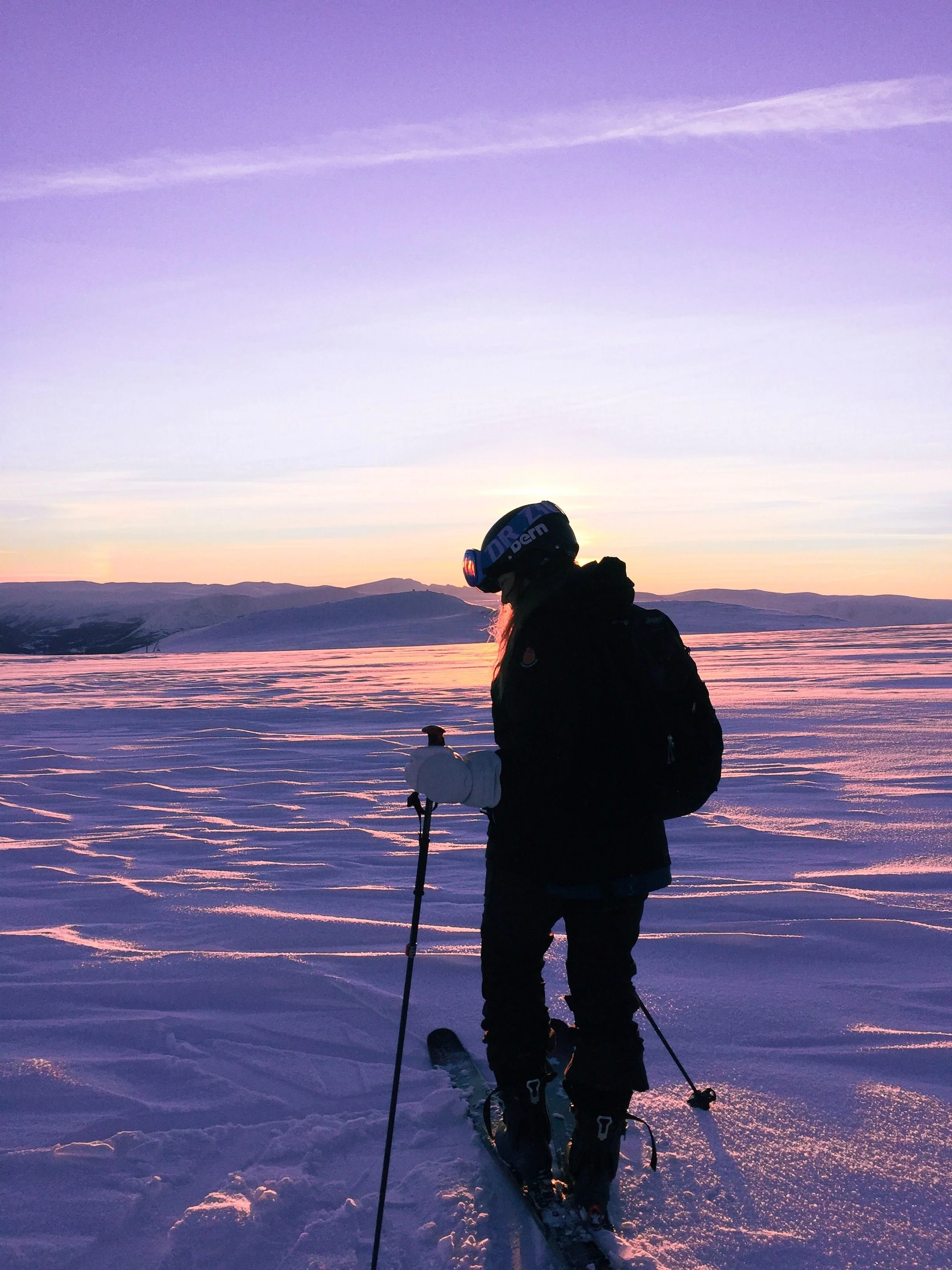Woman who is skiing
