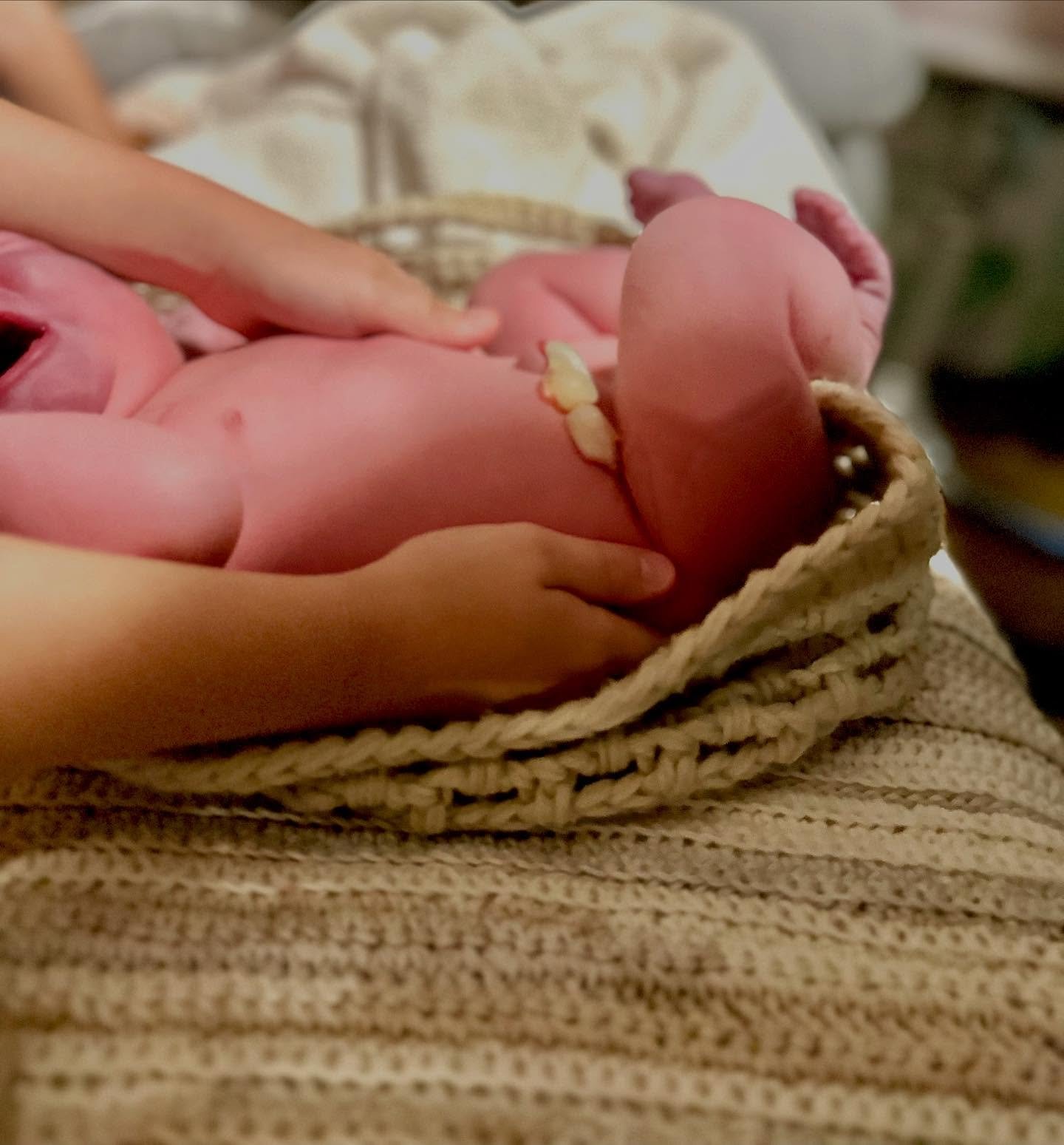 Baby S made her grand entrance in to the world early this morning following a swift &amp; fierce labor. Her mama was a force &amp; powerfully welcomed her baby earth-side. 

This was our third birth with this sweet family. Our first &ldquo;repeat x 2