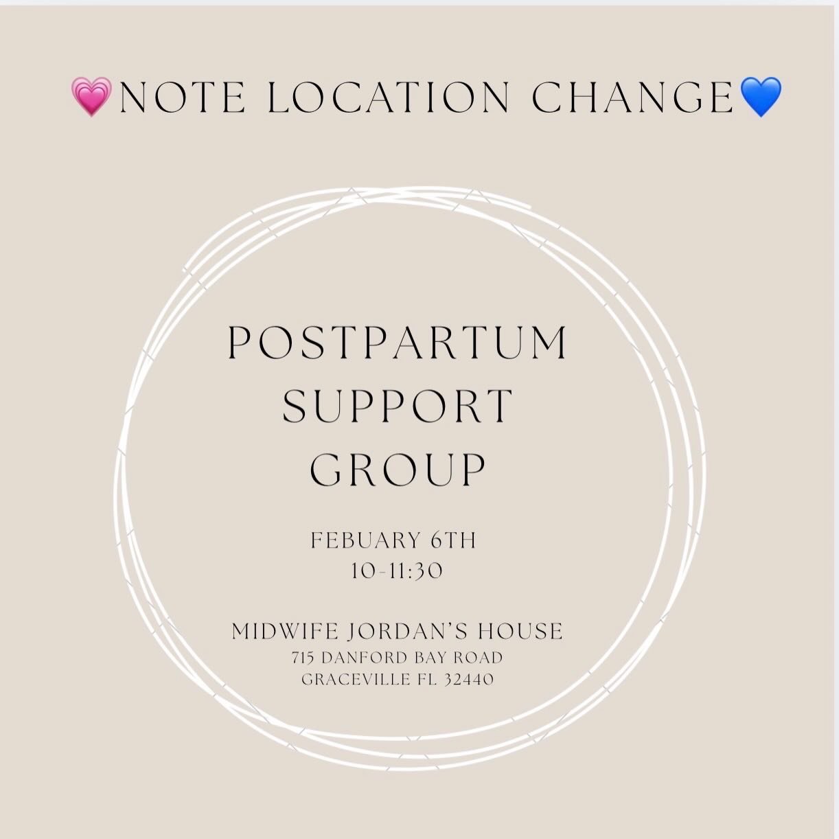 ⚫️Notice Location Change⚫️

Come hangout with us tomorrow morning! Can&rsquo;t wait to see you🫶🏻

Make sure to check socials in the morning in case we have to reschedule because of a birth.