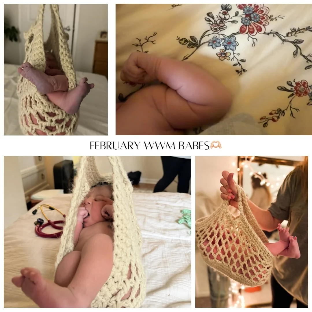4 sweet WWM babes were welcomed by Midwife Jordan in February. 

A very healing &amp; redemptive birth for a mama who welcomed her third little boy.

A surprise gender that resulted in 3 brothers getting to welcome a sweet new sister in to the world.