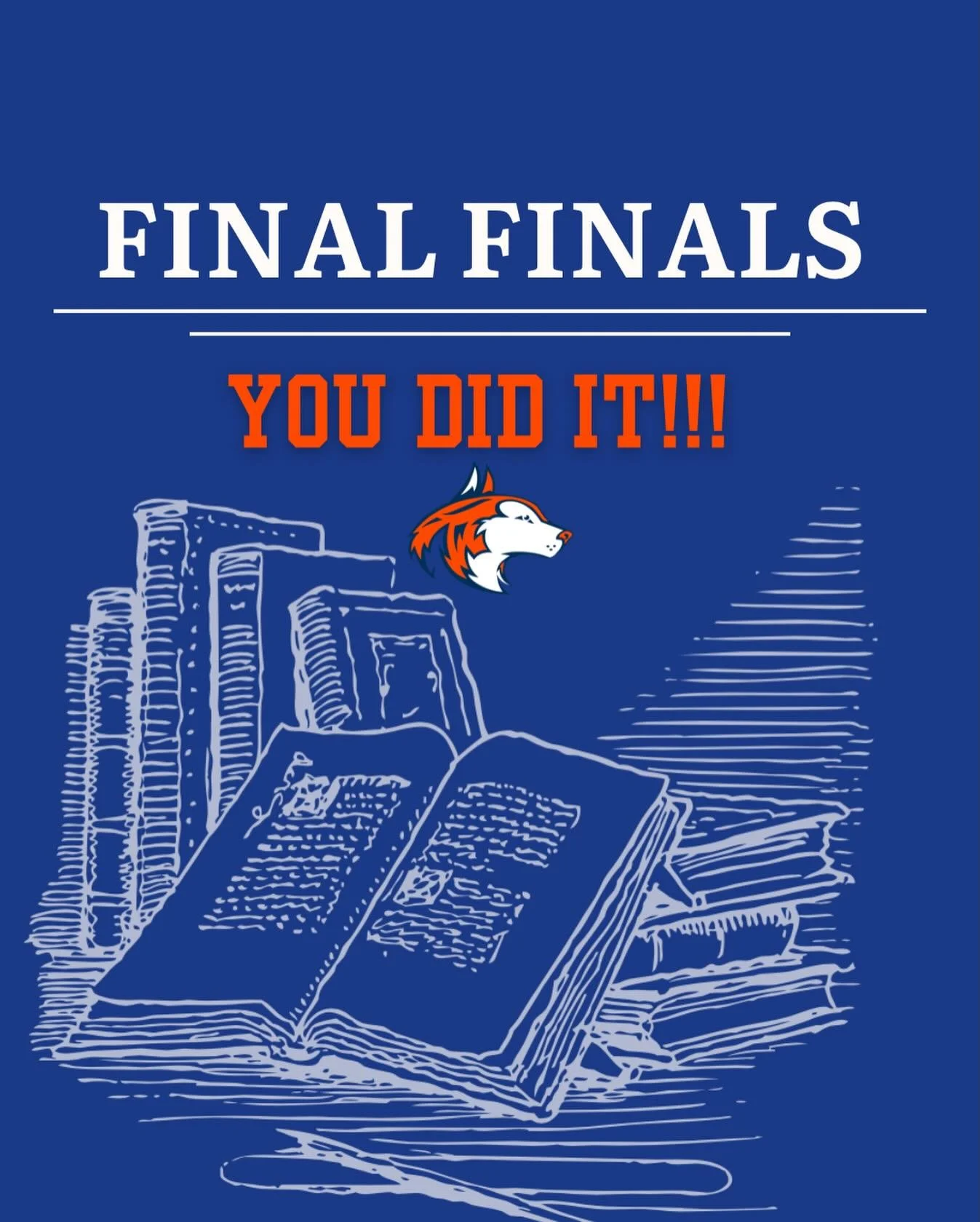 Way to go Huskies ‼️‼️‼️

Congratulations on completing your FINAL FINALS. We look forward 👀 to seeing all of our student athletes in action this weekend come out and cheer them on‼️🏀 🤼 🎳🏊&zwj;♂️🤸&zwj;♀️🏒👯&zwj;♀️