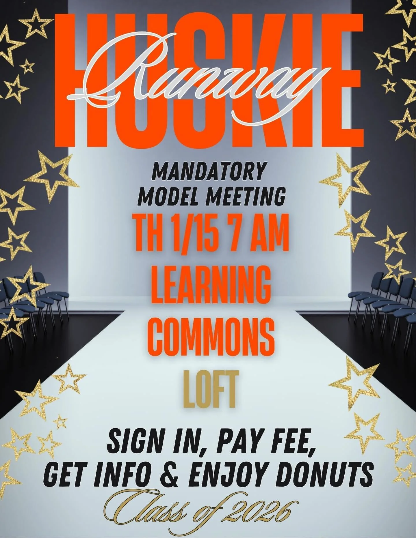 🗓️ TOMORROW THURSDAY 1/15
⏰ 7:00 AM in the Learning Commons Loft‼️
👬👭ALL MODELS 
💵 💳 🍏 PAY 📲 $30
🍩‼️‼️
Be ready to submit your $30 participation fee (cash, credit card, or check). Checks should be made payable to Naperville North High School 
