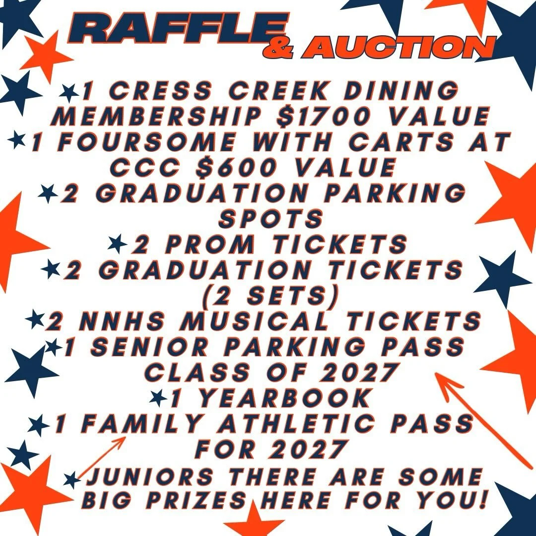 🎟️✨ RAFFLE &amp; AUCTION ALERT &ndash; BIG WINS INCOMING ‼️

ONE lucky winner for each item could walk away with some seriously incredible prizes 👀

💥 What&rsquo;s up for grabs:
&bull; 🍽️ Cress Creek Dining Membership ($1700 value)
&bull; ⛳️ Golf