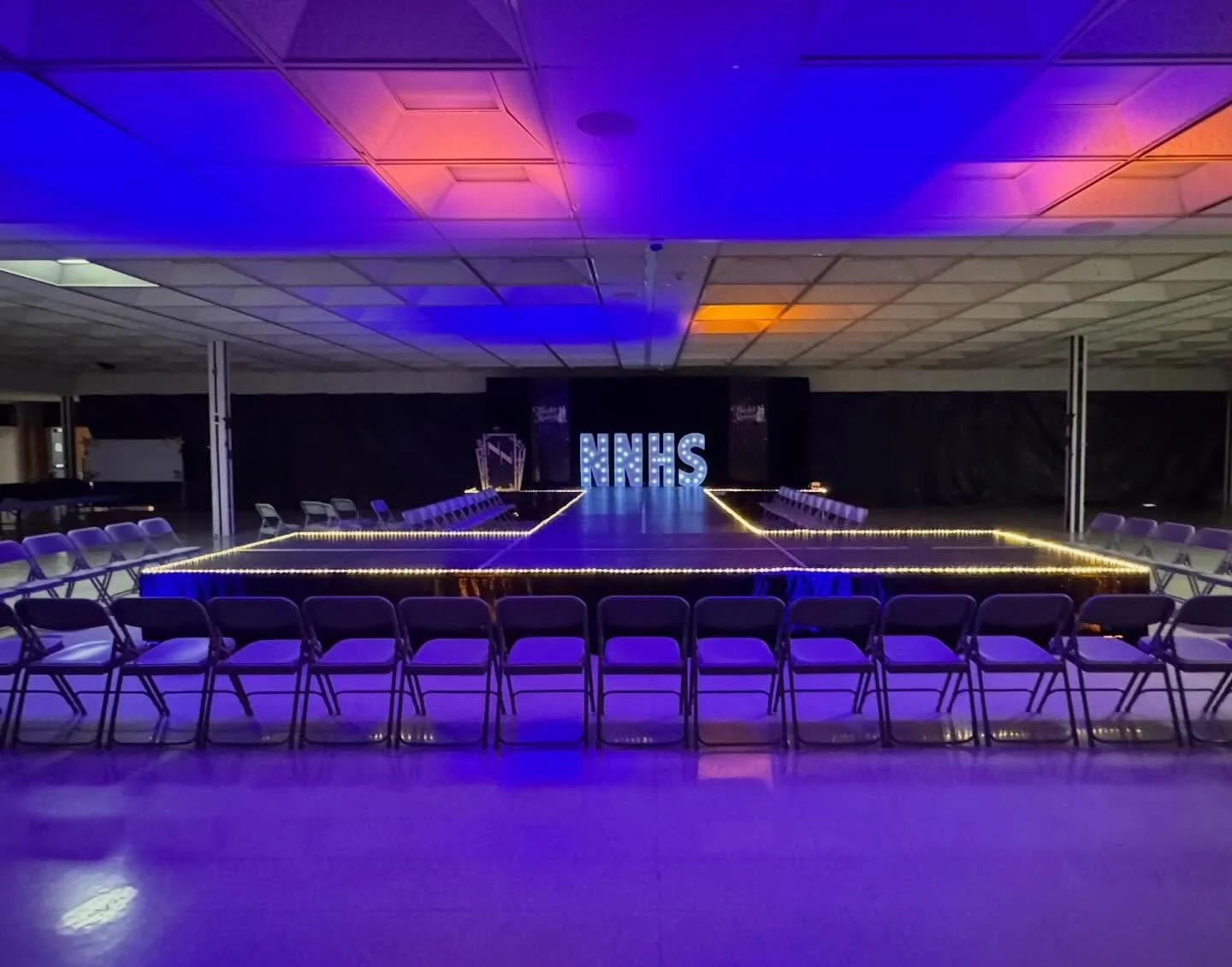 The stage is set for the 25th Huskie Runway‼️

Doors open at 3 PM tomorrow and the models take the runway at 4 PM. 

Don&rsquo;t delay purchase your tickets now‼️