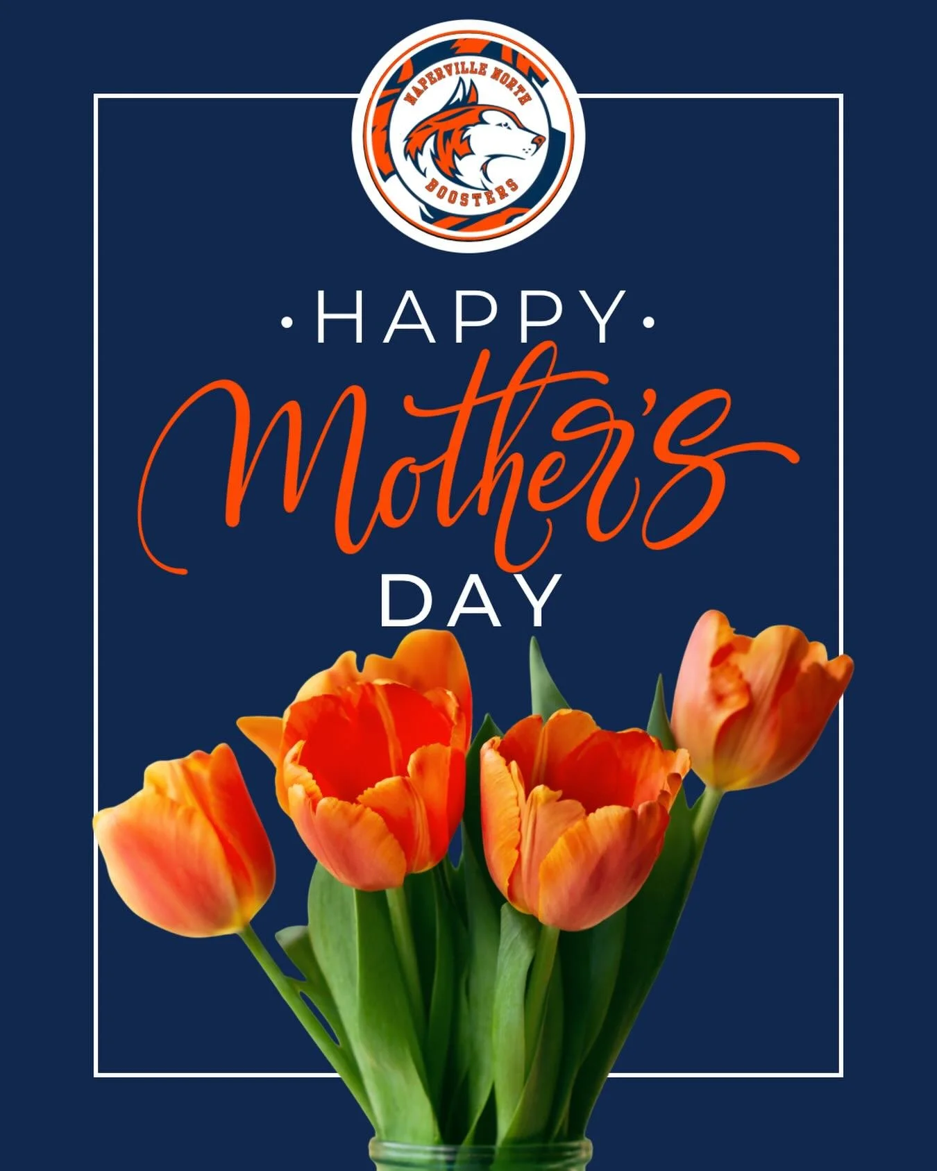 Happy Mother&rsquo;s Day to all of our amazing Naperville North Huskie Moms! 💙🧡

Thank you for the love, support, rides, cheers, volunteer hours, and endless encouragement you give our students and community every day. We appreciate you more than w