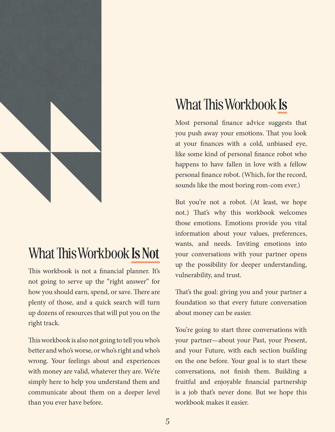 Sample page of the workbook.