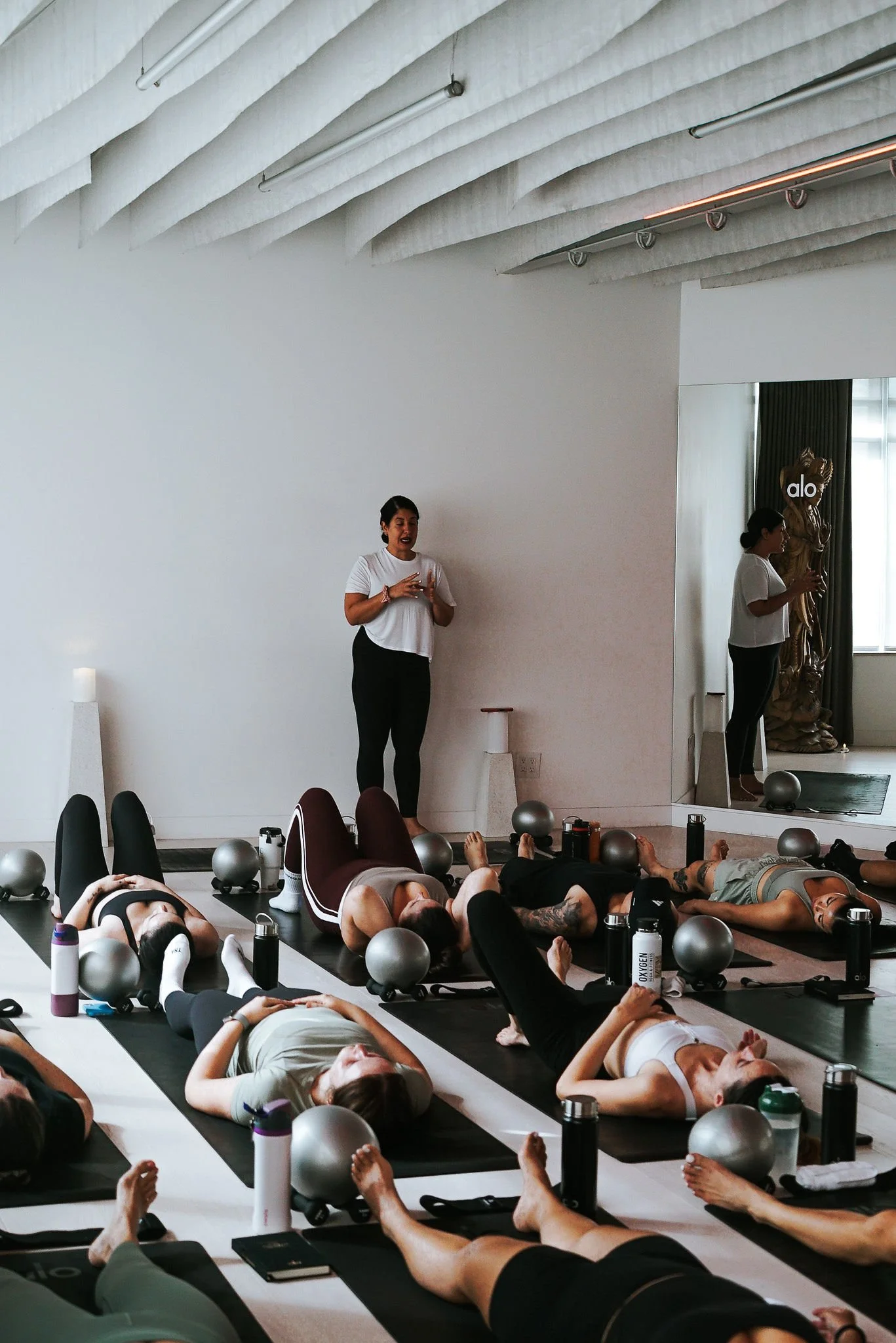 Group pilates class at Ritual Urban Retreat in Vancouver