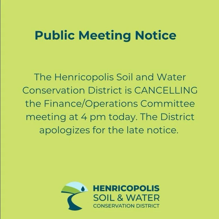 Public Meeting Cancellation!