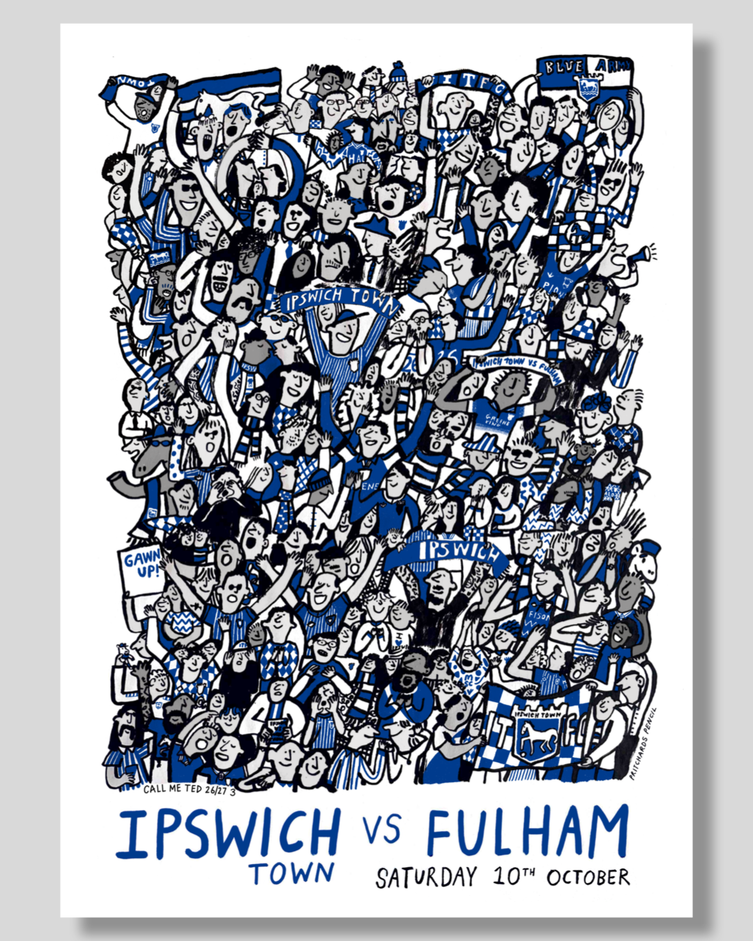 Ipswich v Fulham by Pritchard's Pencil