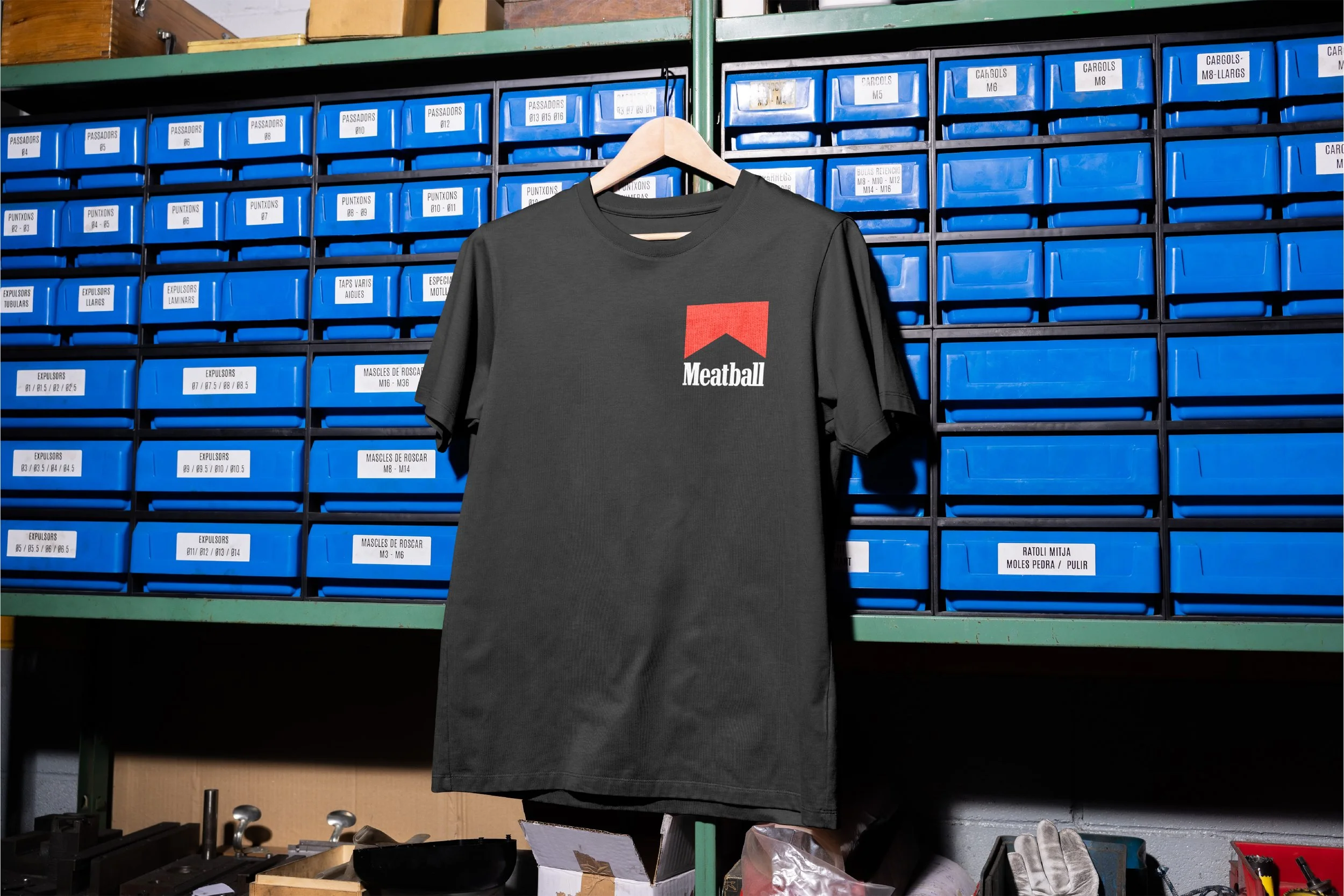 MeatballChevron_ShirtOnBins_Blk.jpg