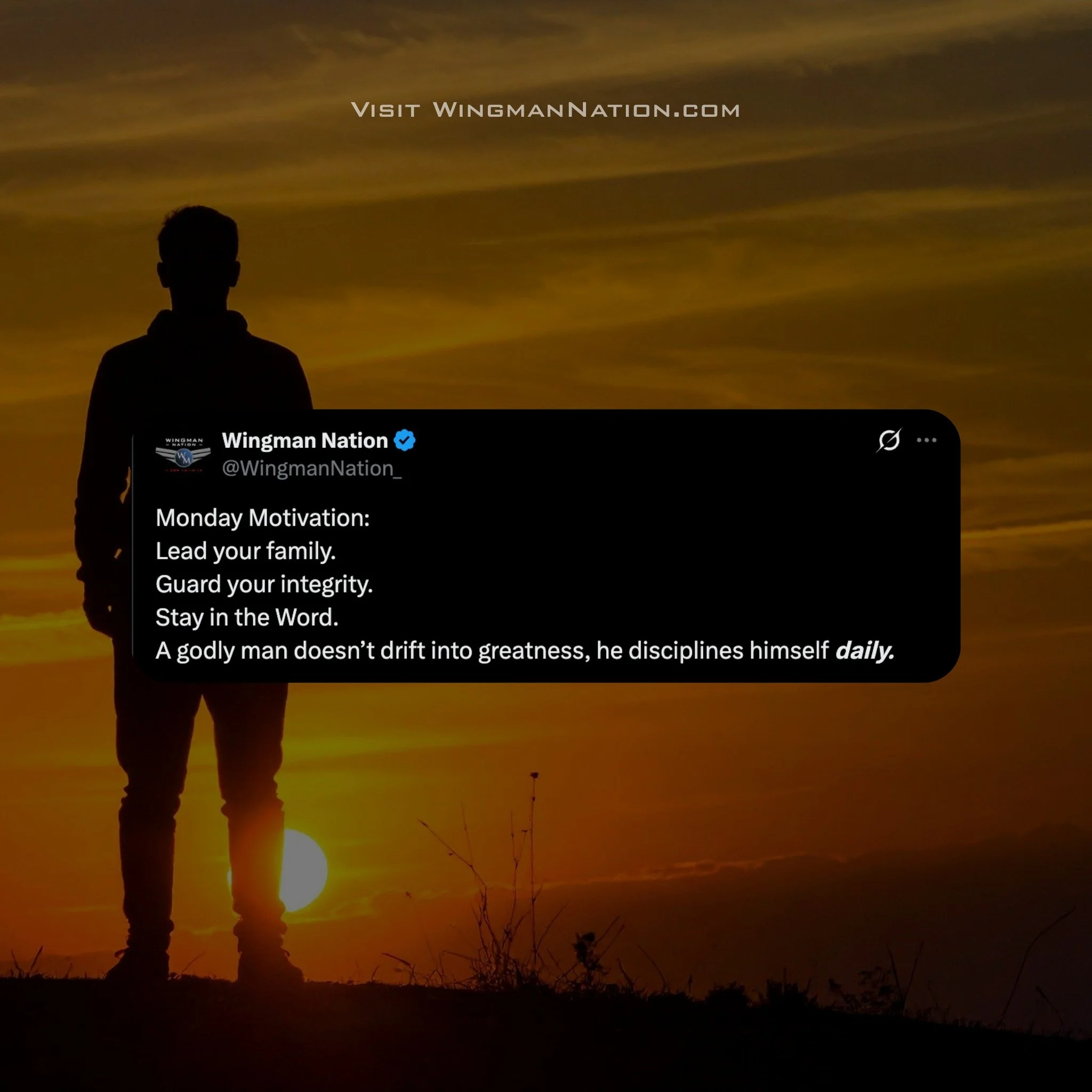 A new week is another opportunity to lead well.

Being a godly man doesn&rsquo;t happen by accident. It&rsquo;s built through daily discipline, time in God&rsquo;s Word, and a commitment to lead your family with integrity.

Men, how are you starting 