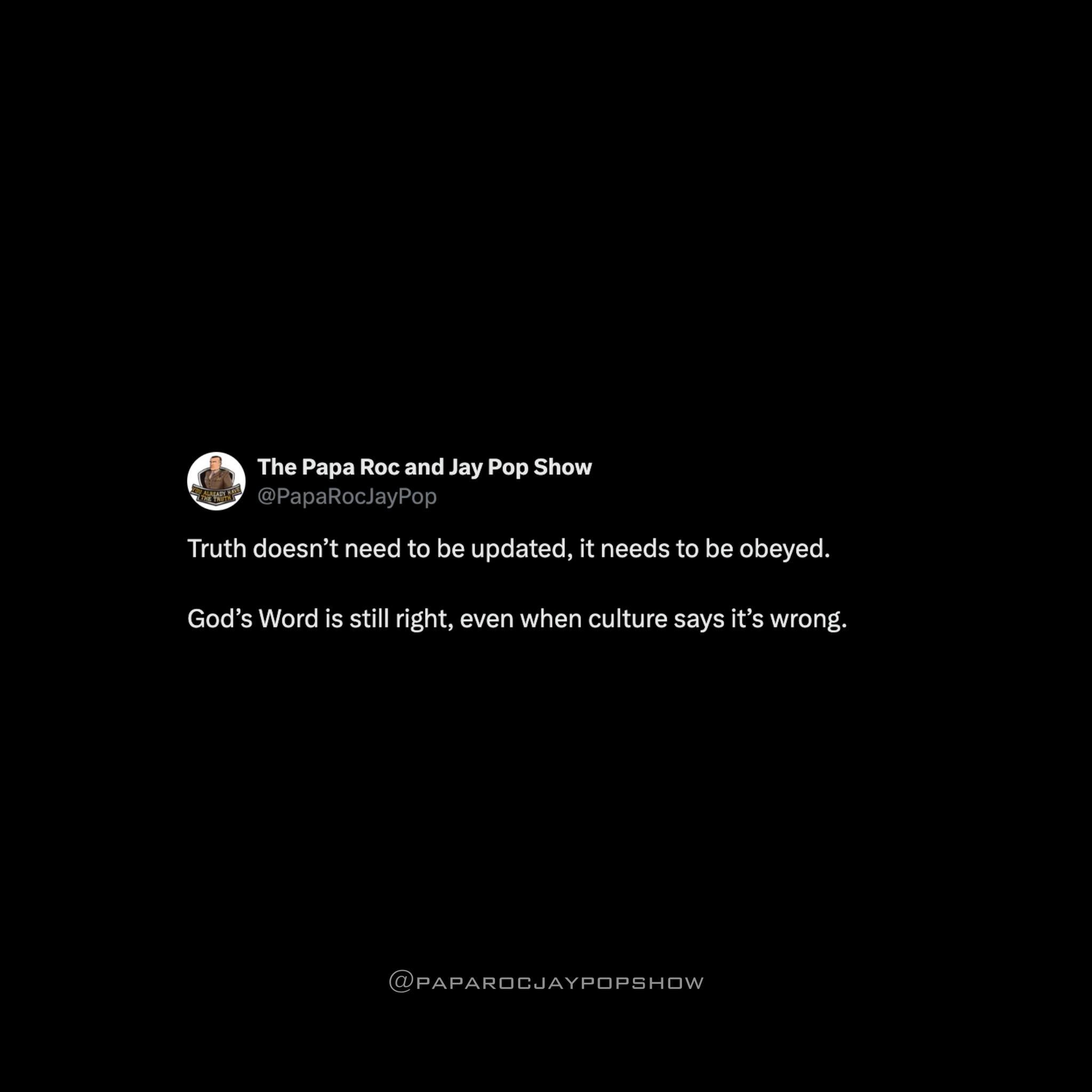 We don&rsquo;t need a new version of God&rsquo;s Word to fit the culture. We need men and women who will actually live it out, no matter the cost.

💬 Where do you see culture trying to redefine truth the most right now? Let&rsquo;s talk about it bel