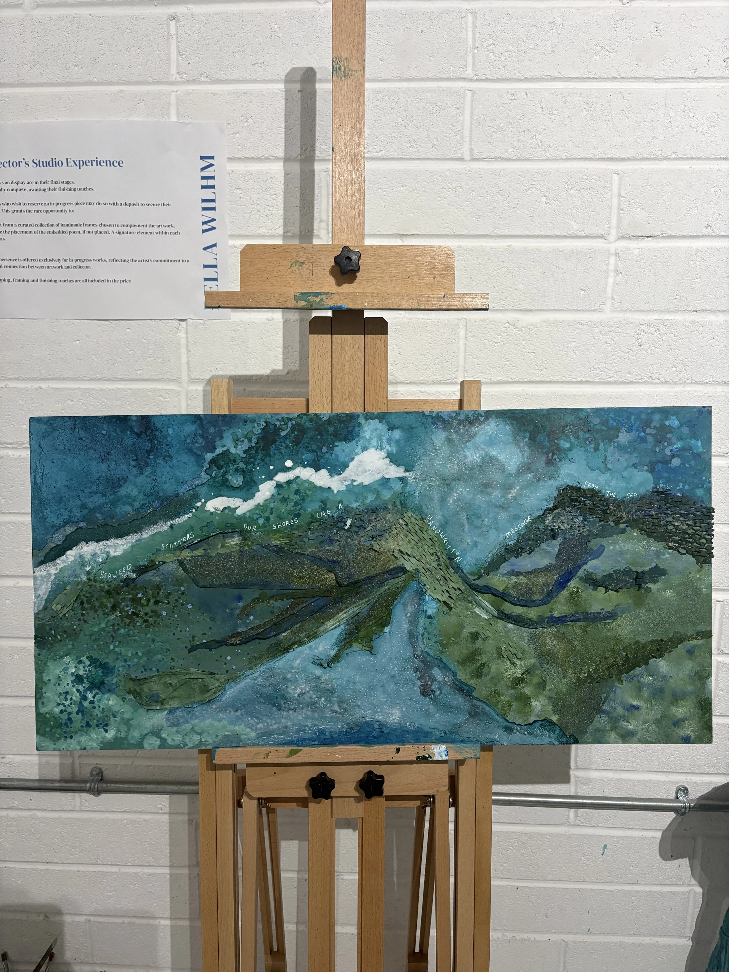 Seaweed Scatters Our Shores Original Painting