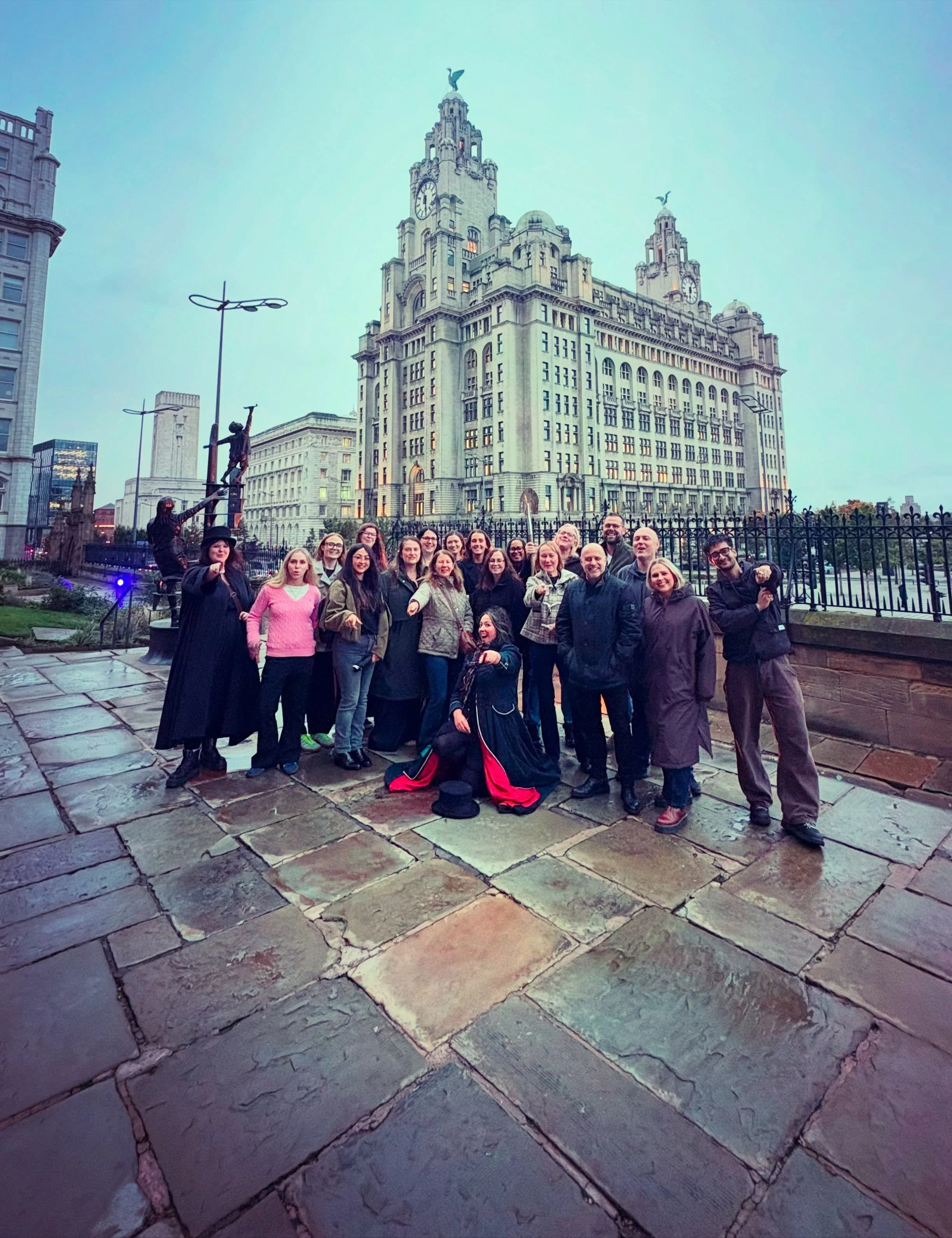 Bespook bimble with Brabners 💀 What a cool crew 👻 Thank you all for joining Shiverpool 🍁

#AudioStories #Ghoststories 📣 🎙️ 📕 👻 

Huge thankyou to @bbcmerseyside &amp; @bbcsounds 🙏 

Liverpool #hauntings and #histories from our very own Miss C