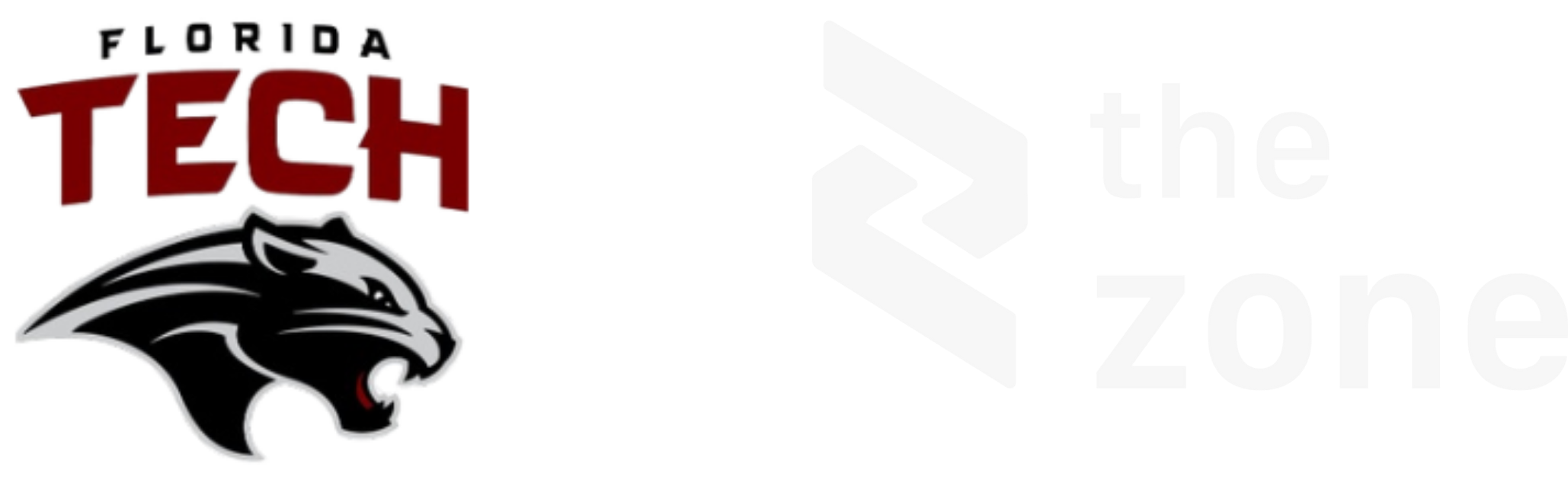 Image of the Florida Tech logo and The Zone logo in partnership