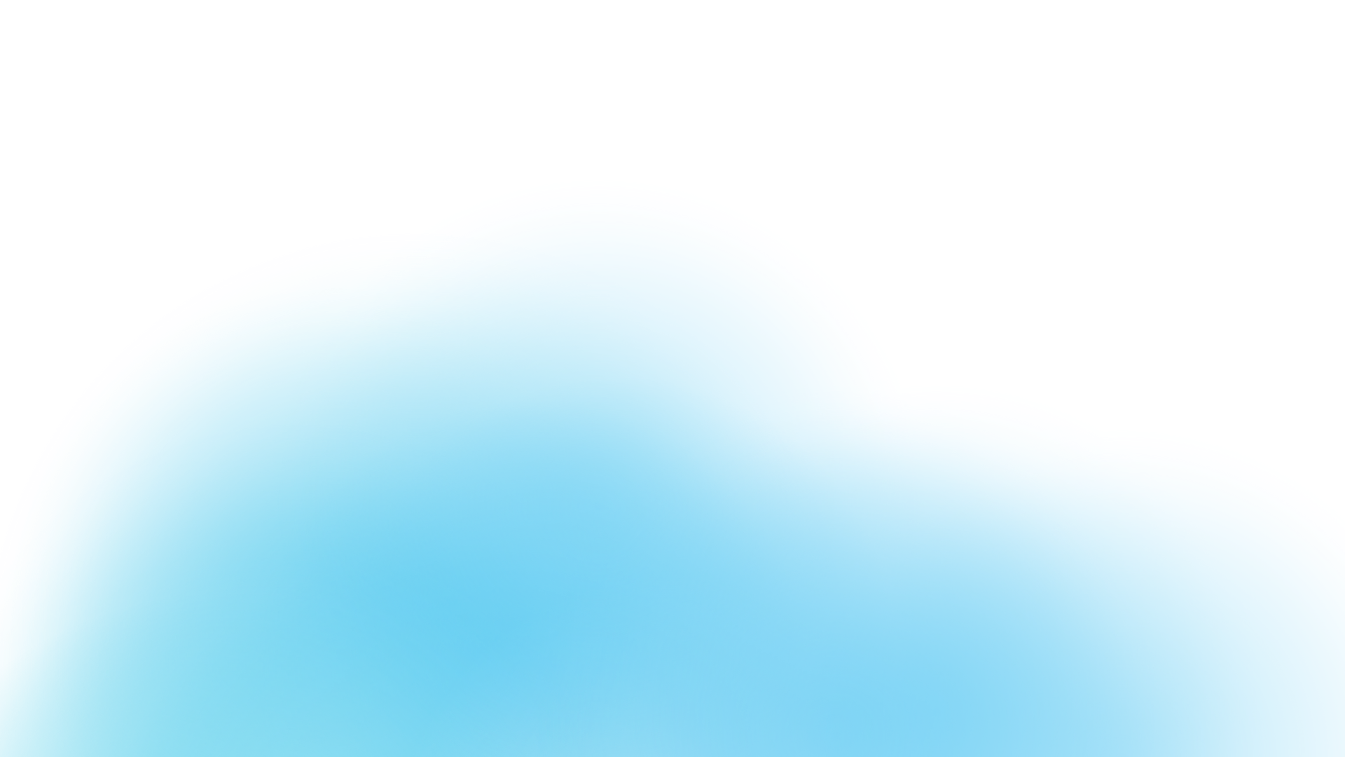 Abstract digital art with overlapping translucent blue and cyan curved shapes on a black background.