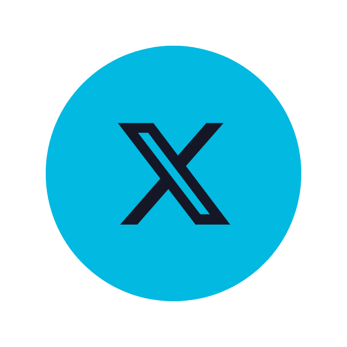 X blue icon for The Zone brand.