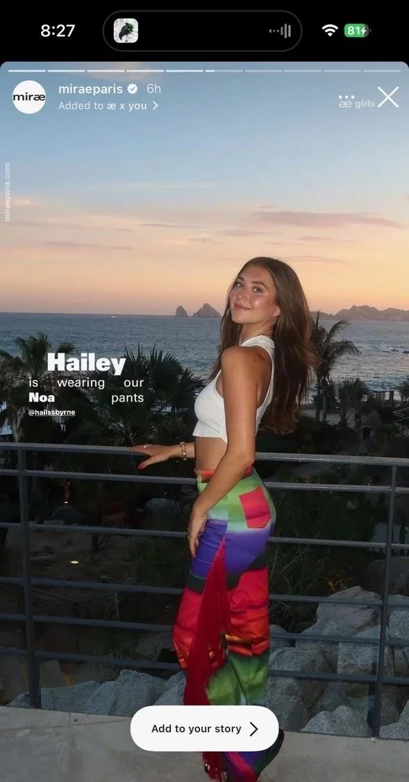 Mirae Paris Social Media Content