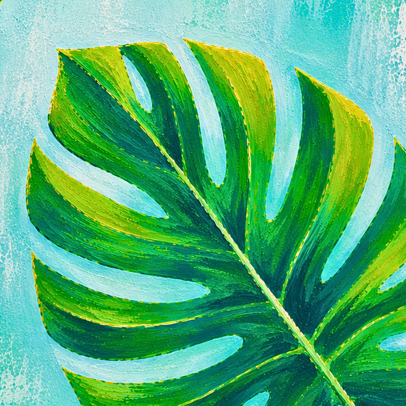 6/27 Art Workshop: “Summer Monstera”