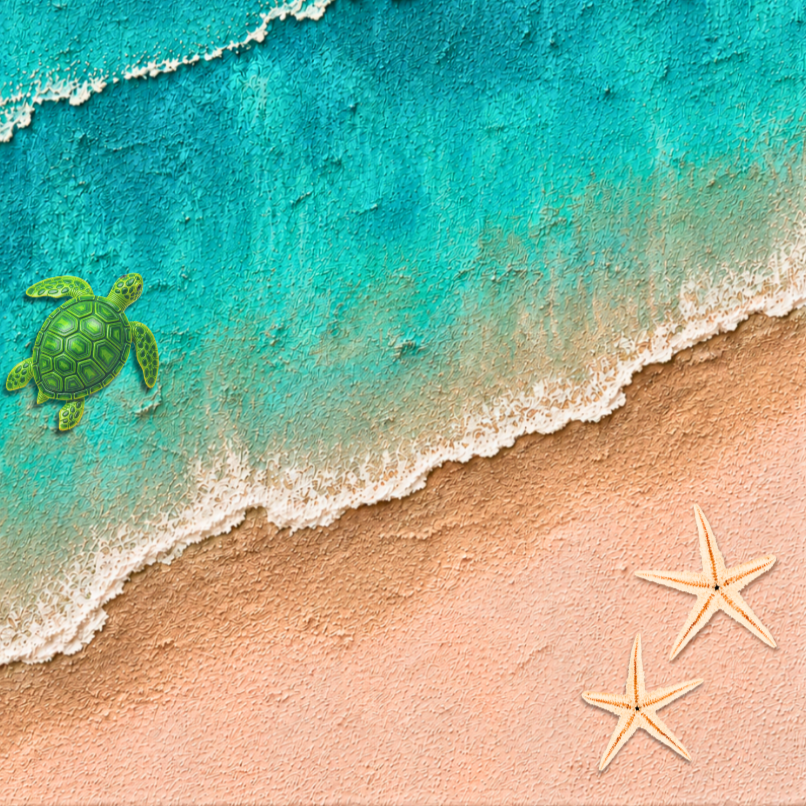 8/13 Turquoise Tides &amp; Sea Creatures