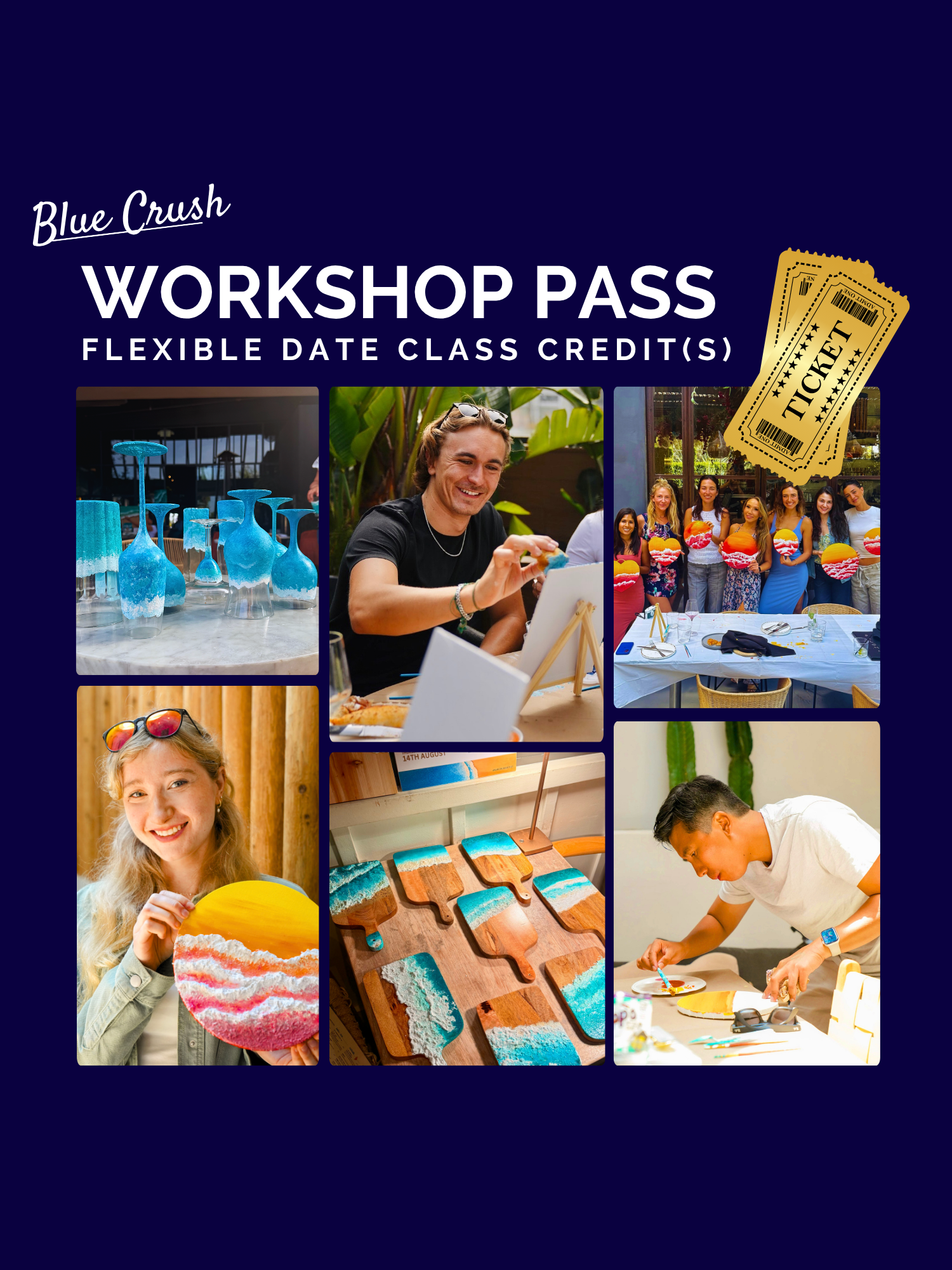 Blue Crush Flexible Date Workshop Pass