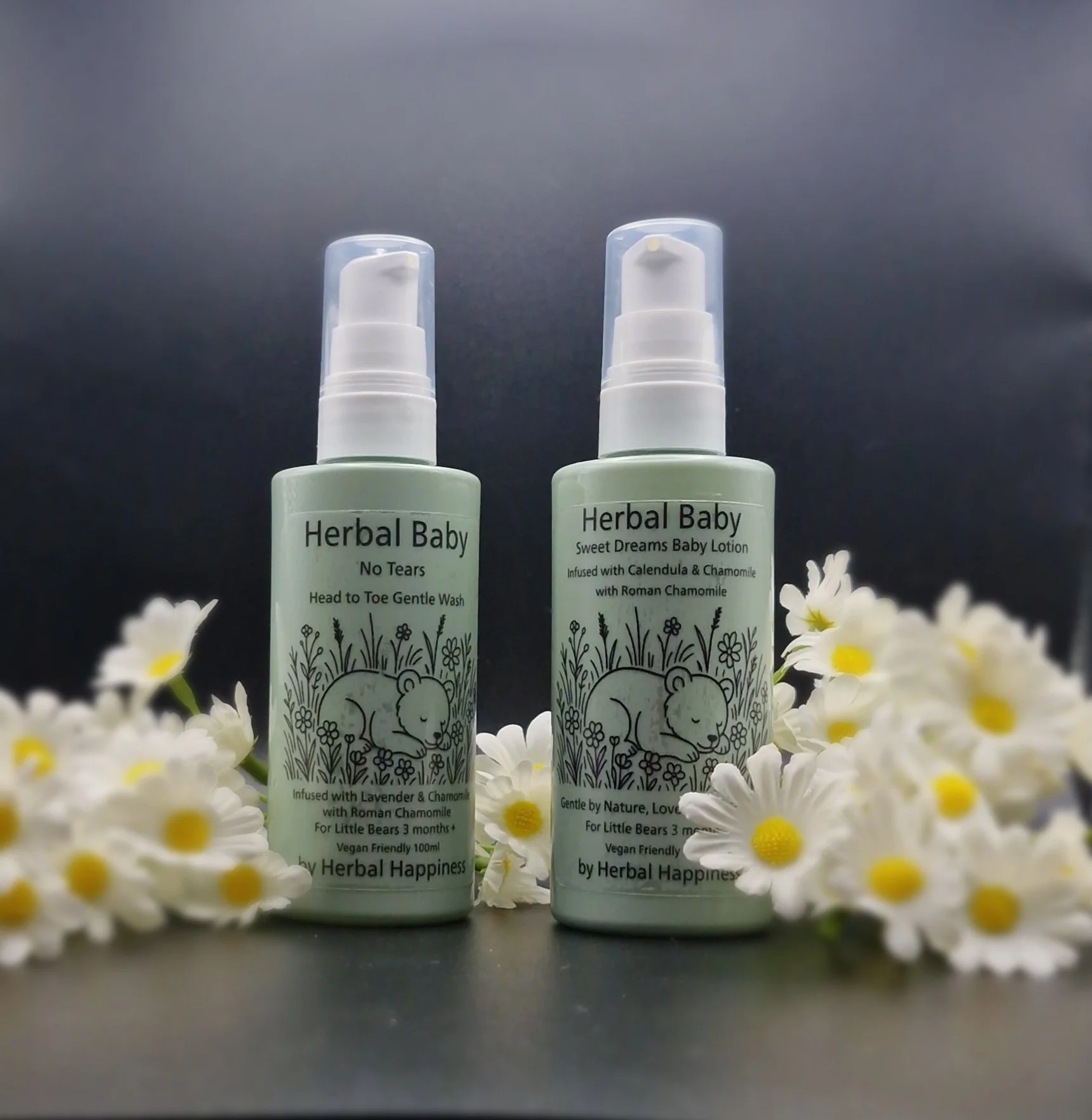 Herbal Baby - Wash & Lotion Twin Set with a Choice of Essential Oil
