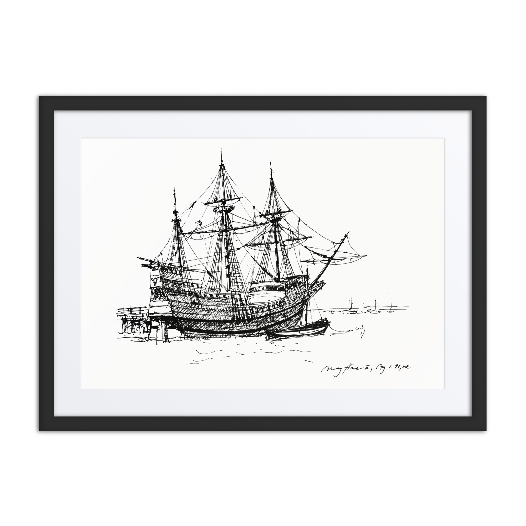 The Mayflower II - Framed Print