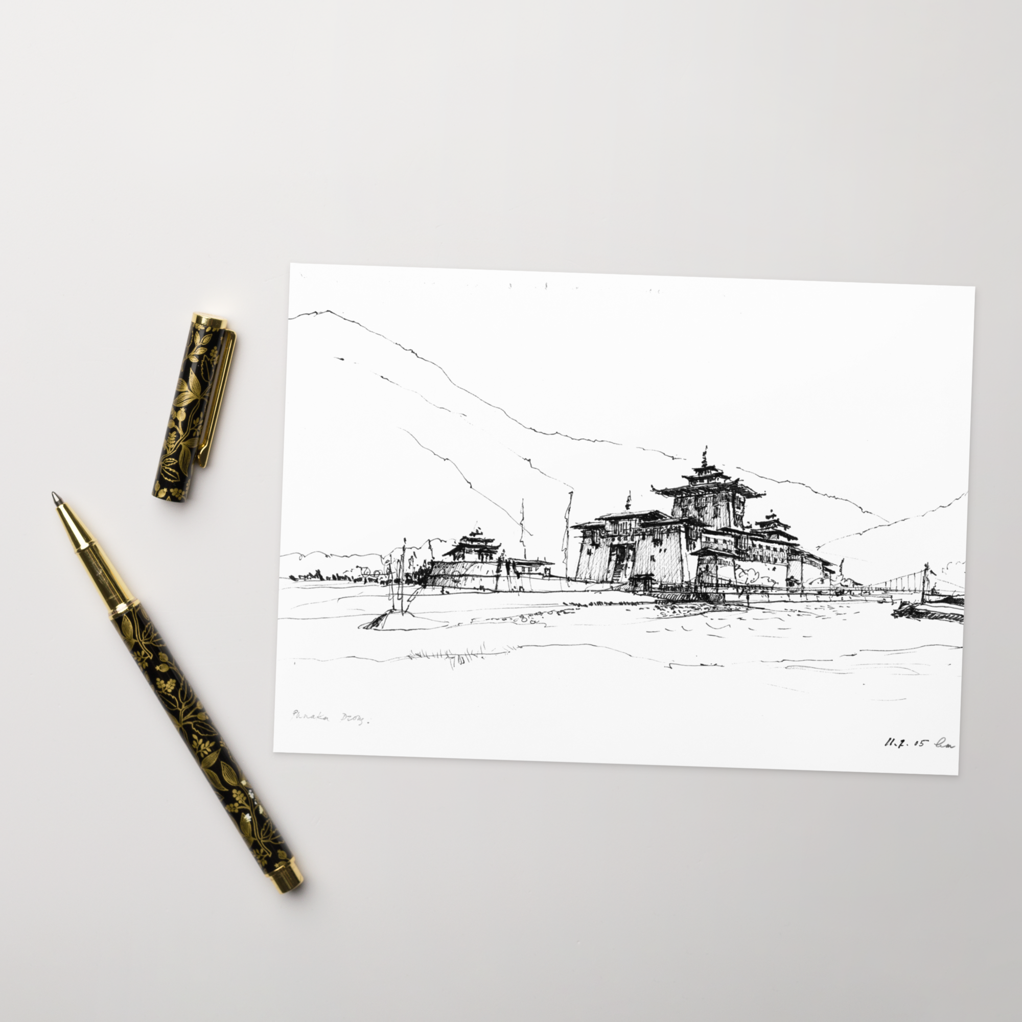 Punakha Dzong Greeting card
