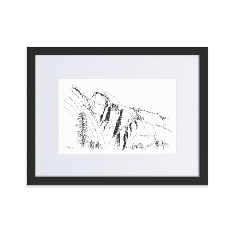 Half Dome - Framed Print