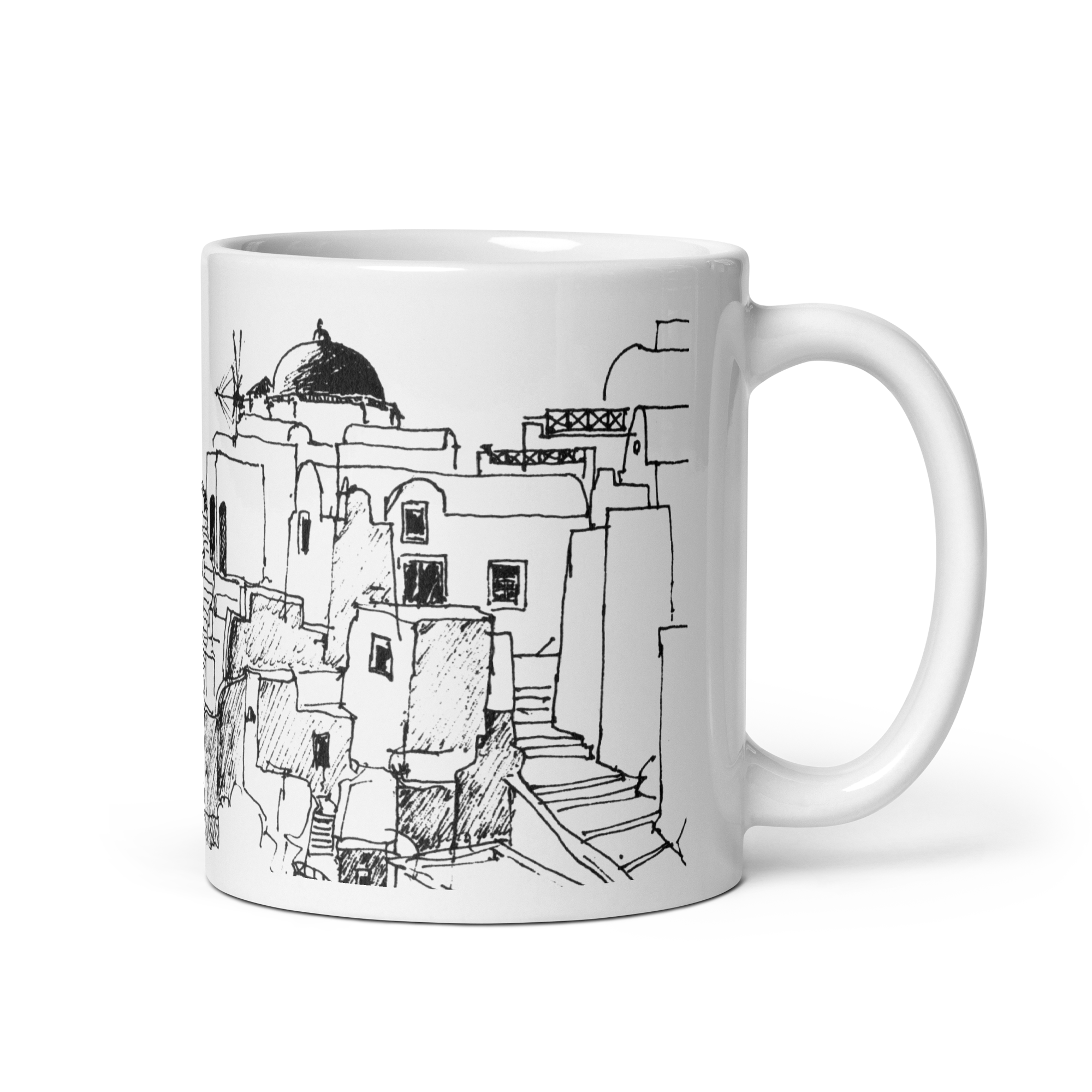 Santorini Island Mug
