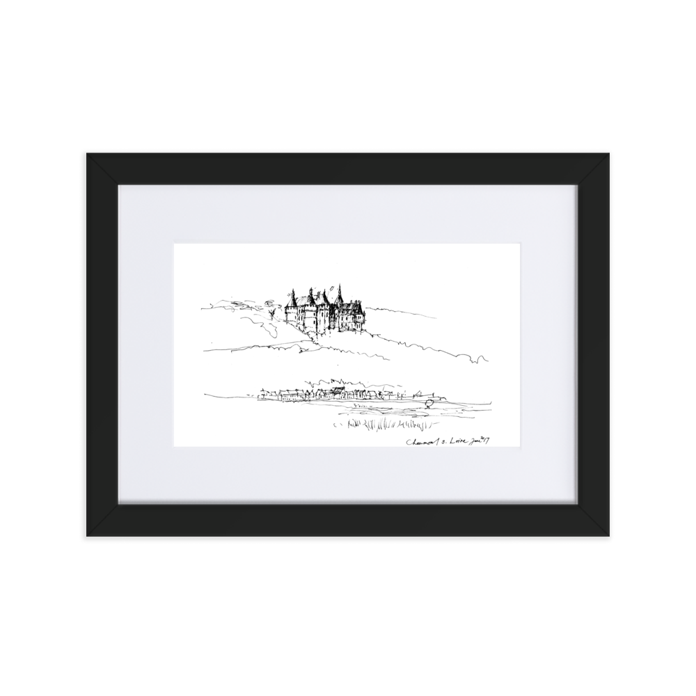 Chaumont sur Loire - Framed Print