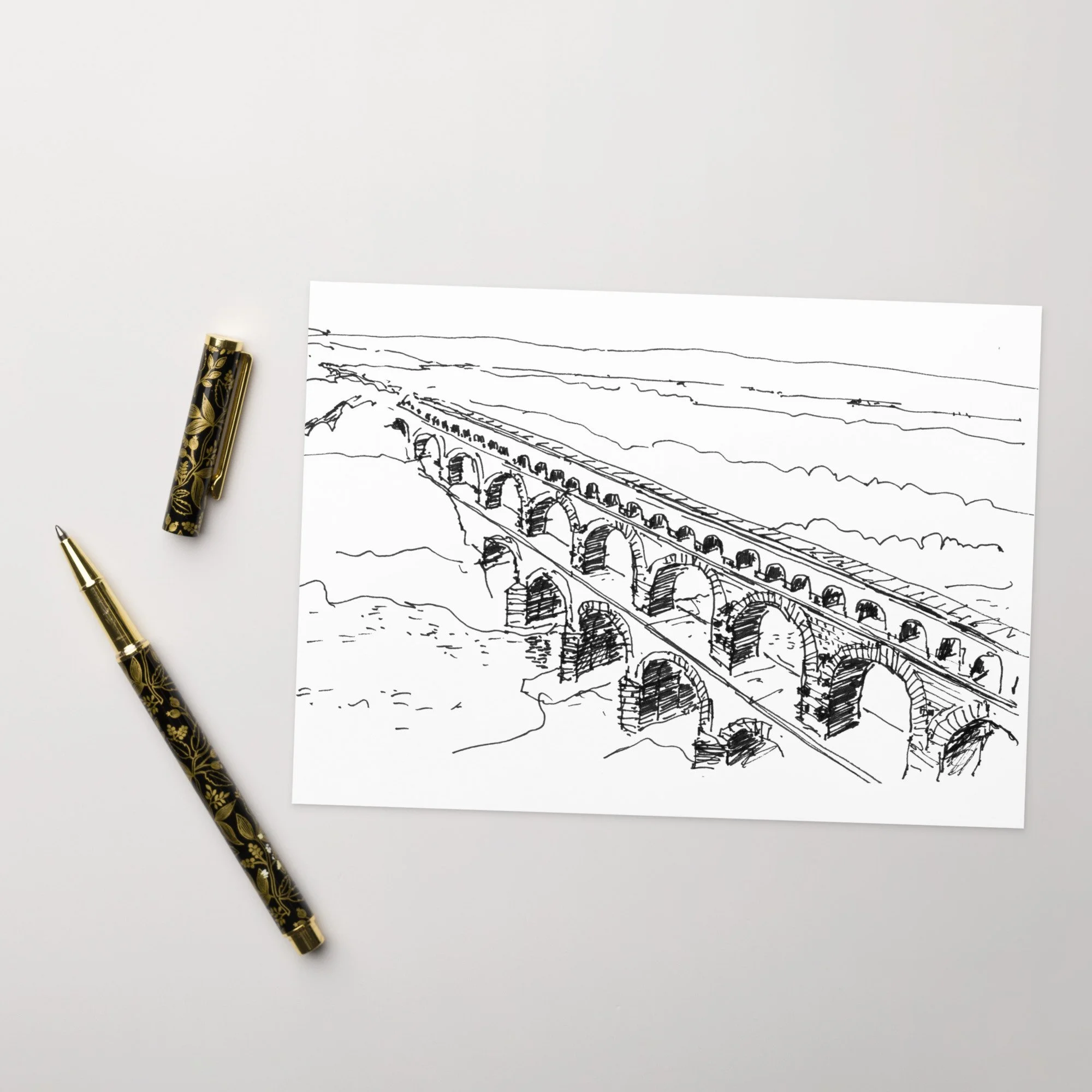 Pont du Gard Greeting card