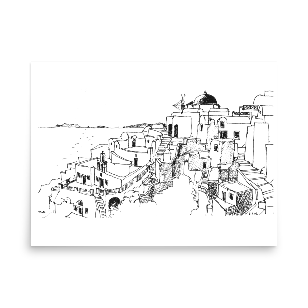 Santorini Island - Fine Art Print