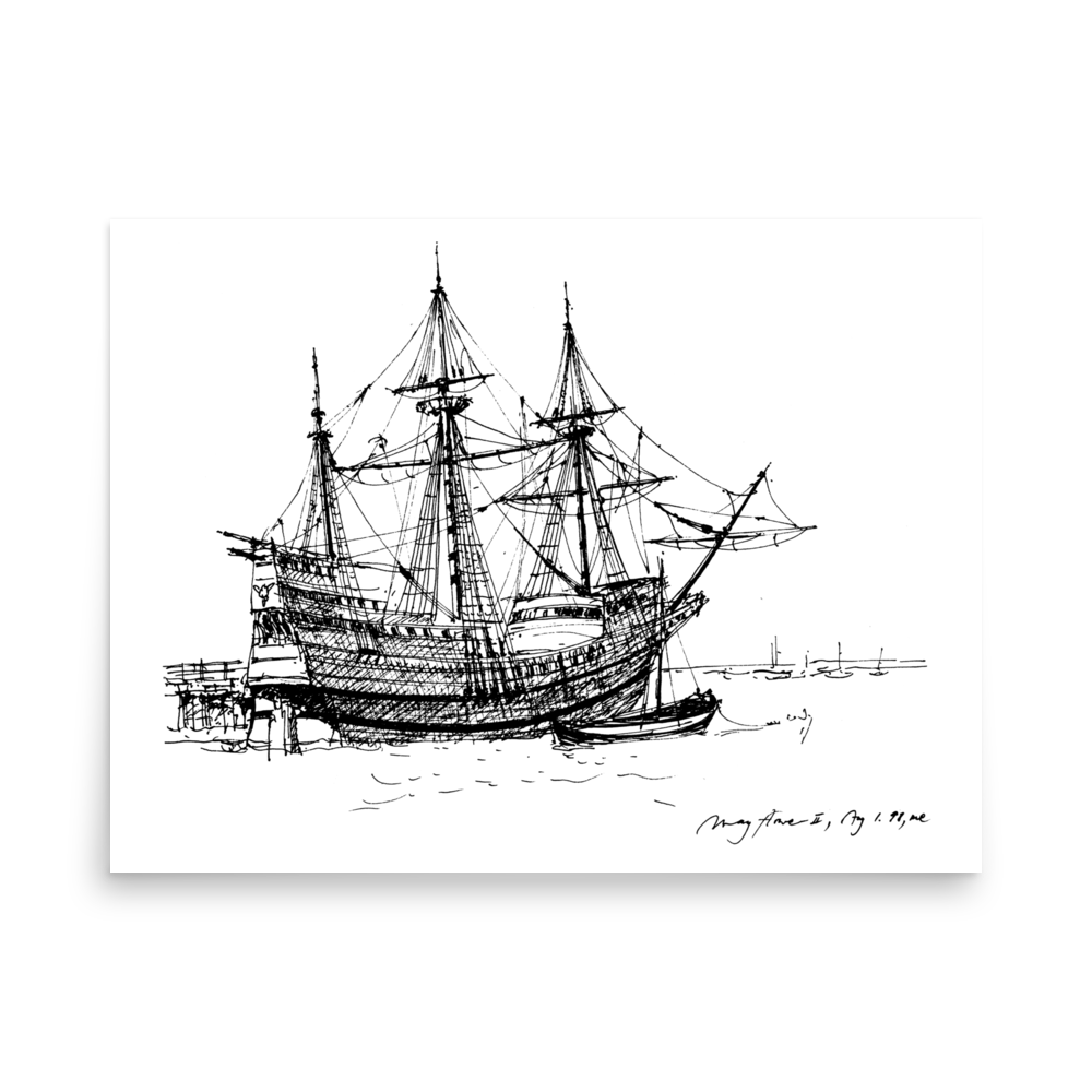 The Mayflower II - Fine Art Print