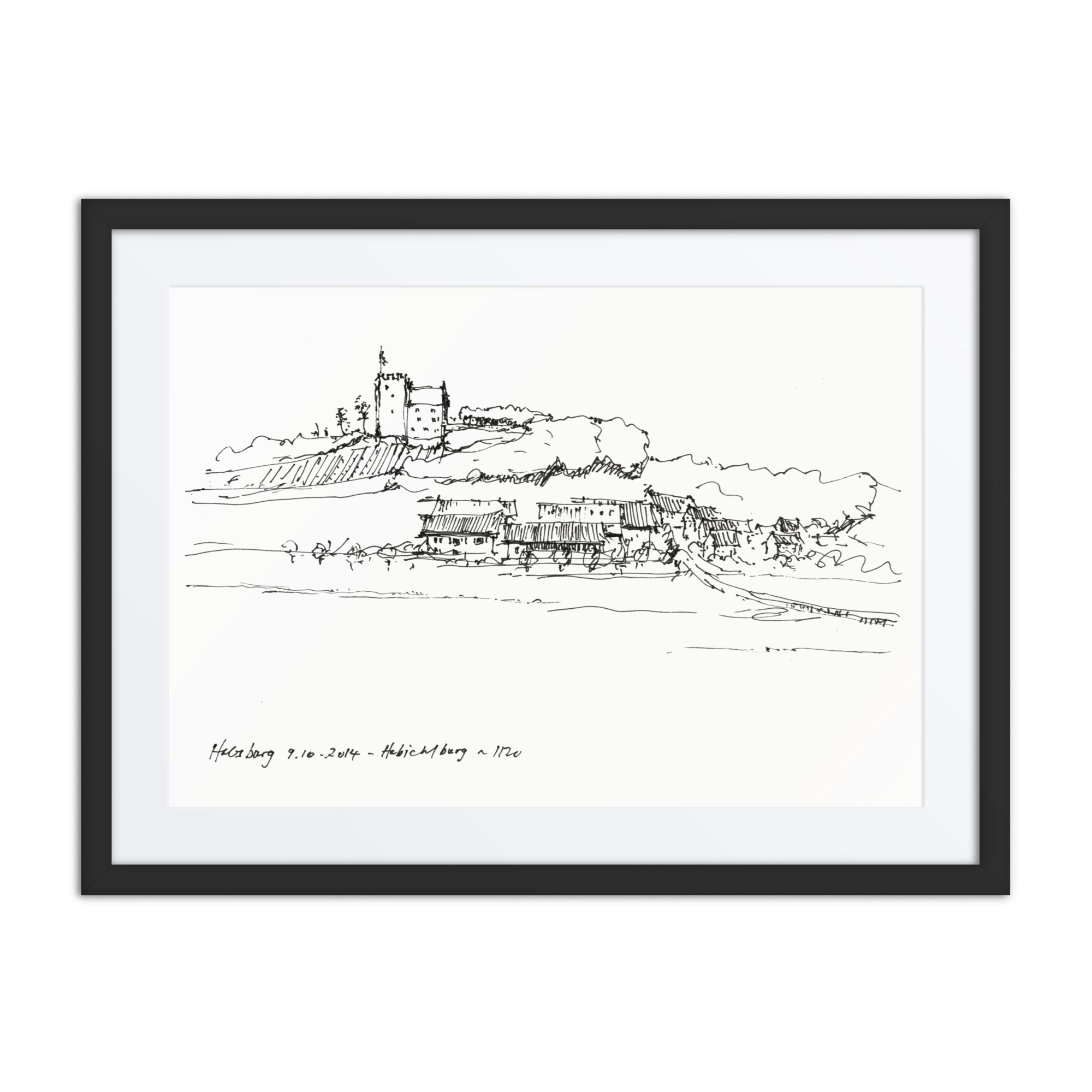 Habsburg Castle - Framed Print