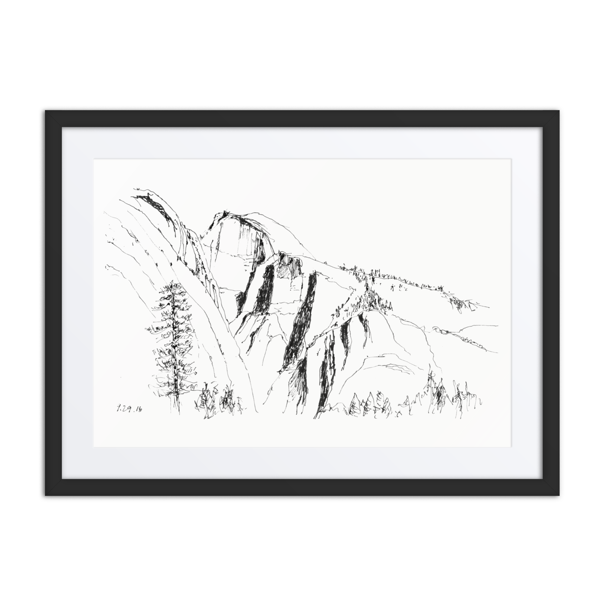 Half Dome - Framed Print