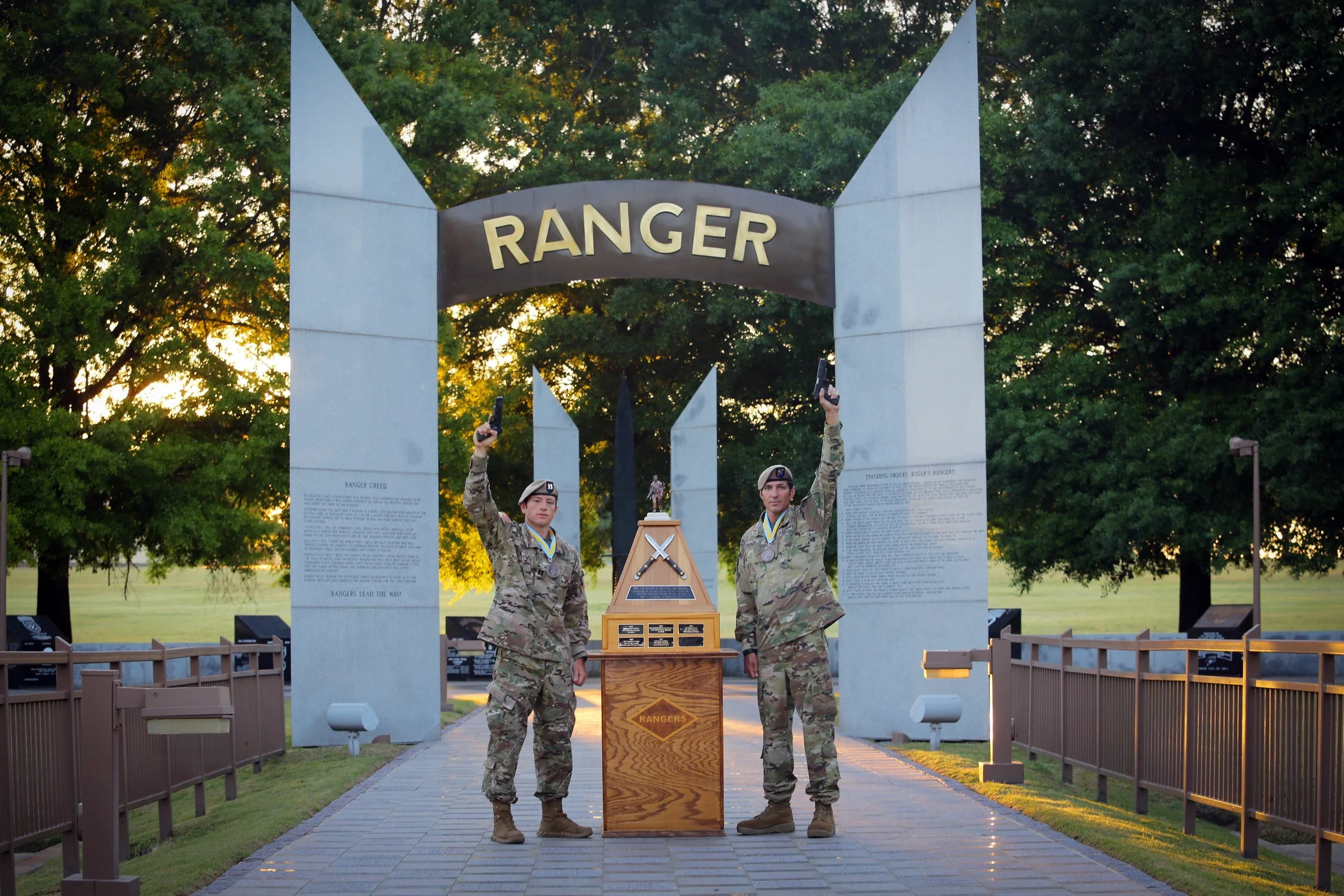 CPT Michael Rose, MSG Josh Horsager