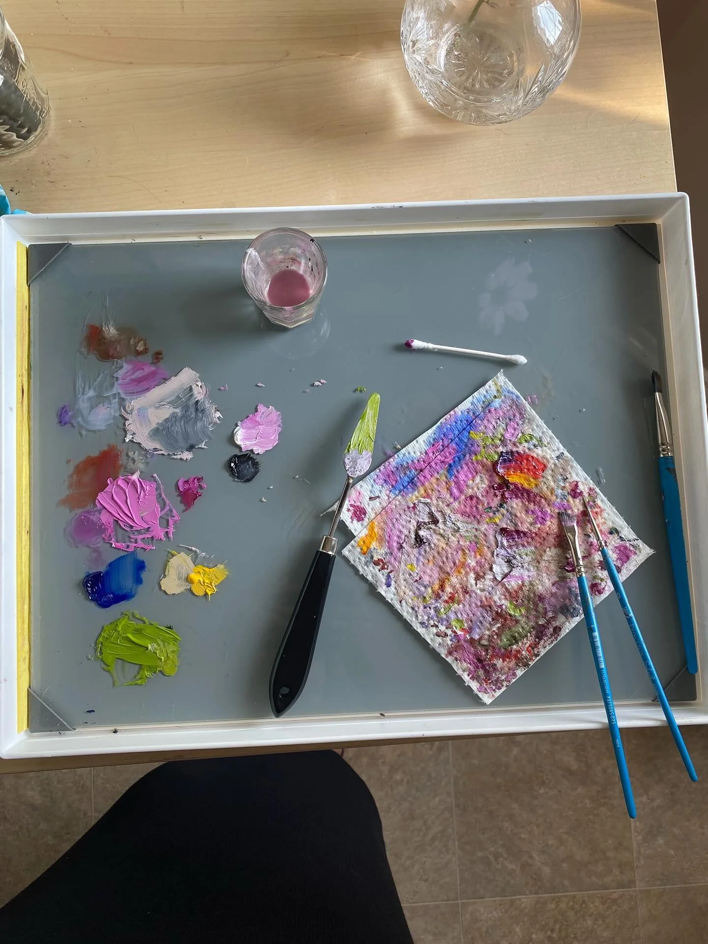 Cosmo study complete 🌸 #painting #albertaartist #canadianartist