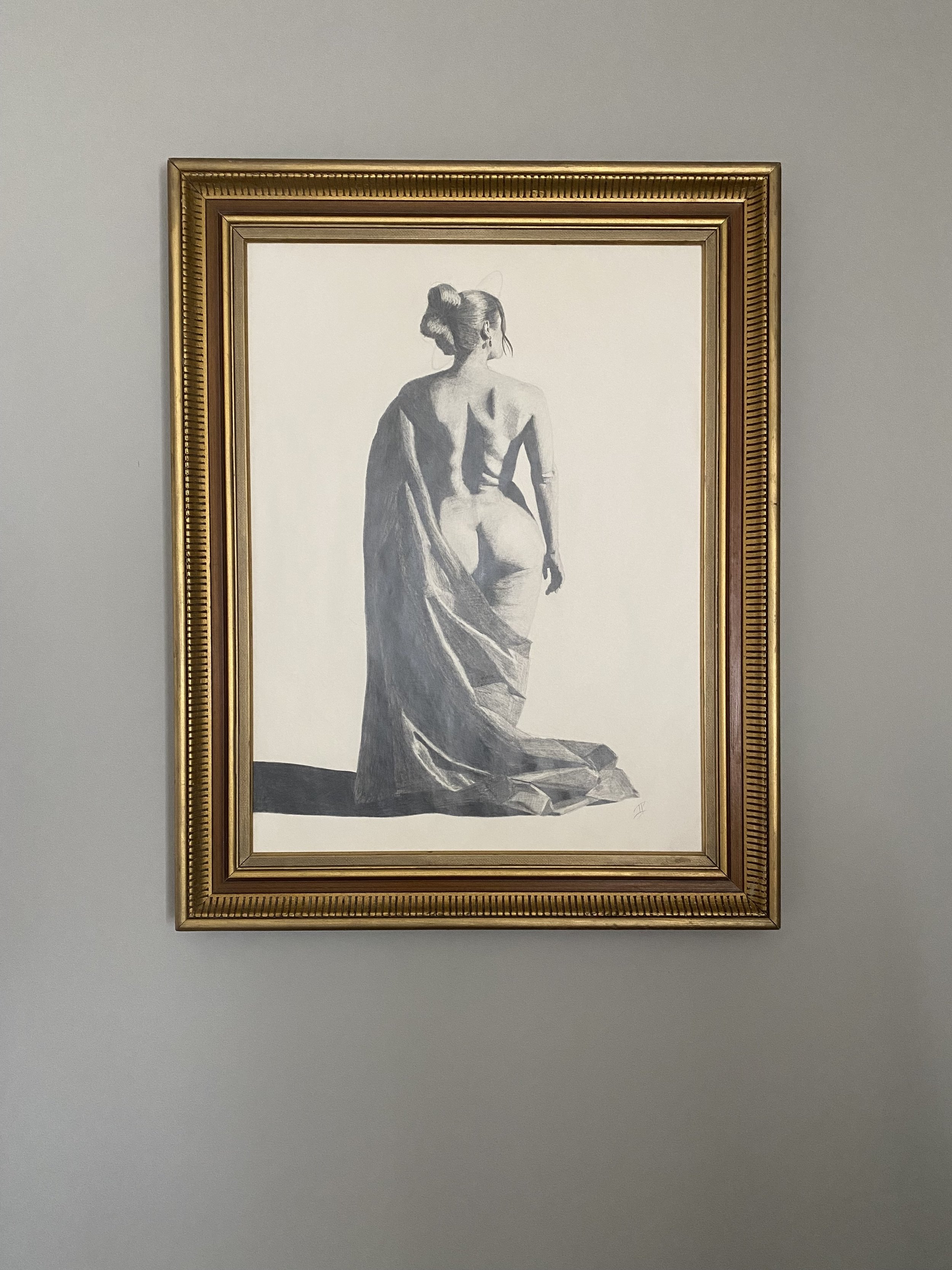 The Empress Graphite Drawing