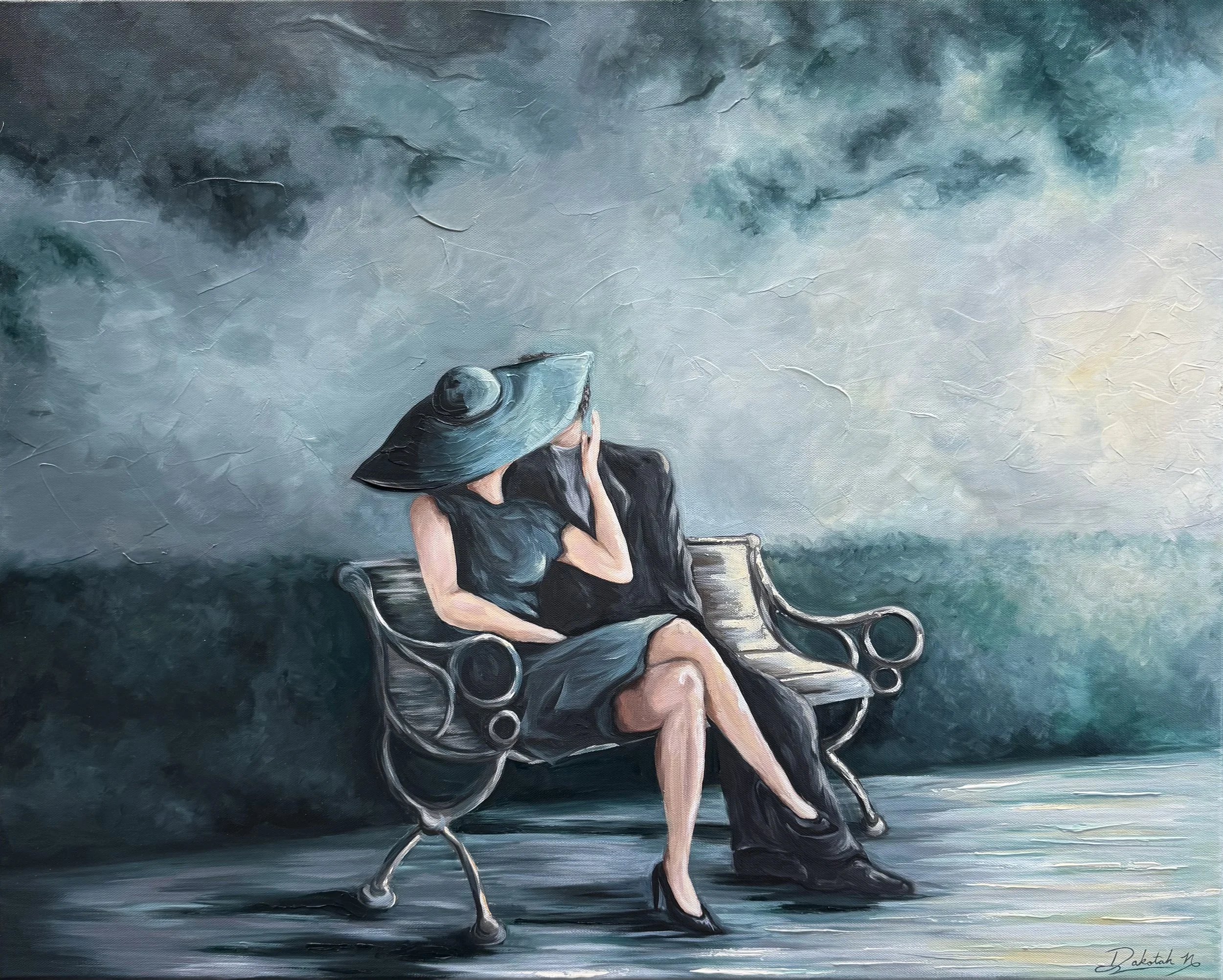 A Seat for Two, 30x24 (SOLD)