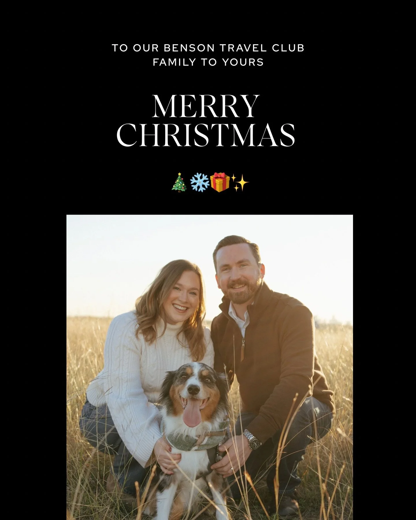 Merry Christmas from our Benson Travel Club family to yours🎄❄️🎅🏻🎁✨

Wherever you are today, I hope you&rsquo;re warm, well-fed and daydreaming just a little about your next getaway (hehe 👀) Thank you for being part of Benson Travel Club this yea