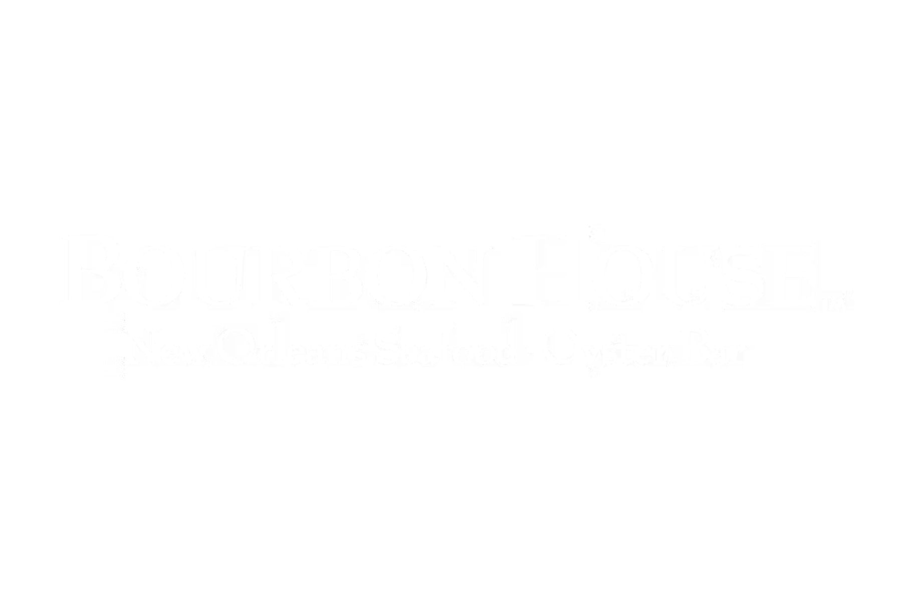 Bourbon House logo with text indicating it is a New Orleans seafood and oyster bar.