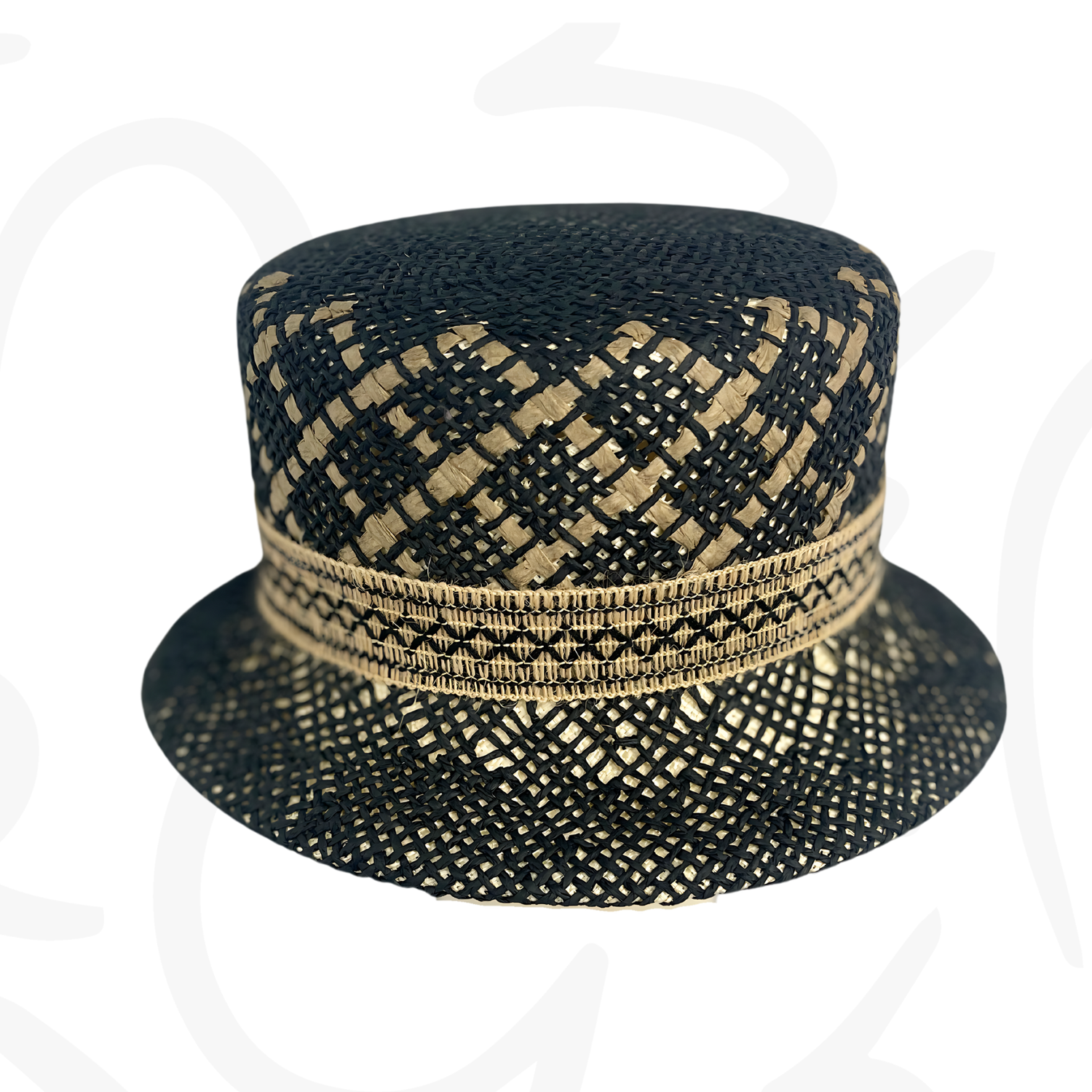 Woven Bucket Hat in Black Ombré Chocolate Ombré Bucket Hat – Twinkie Ninja Crafts main image 2