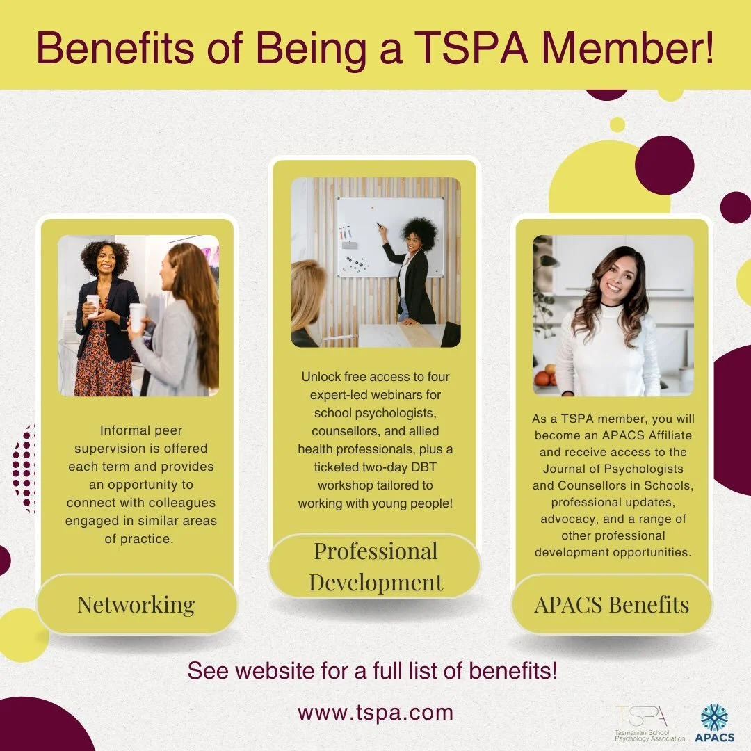 Thinking ahead to your PD for the year? Craving some informal professional connection? 💬
Join TSPA! Visit our website for more info on our accessible, affordable memberships.