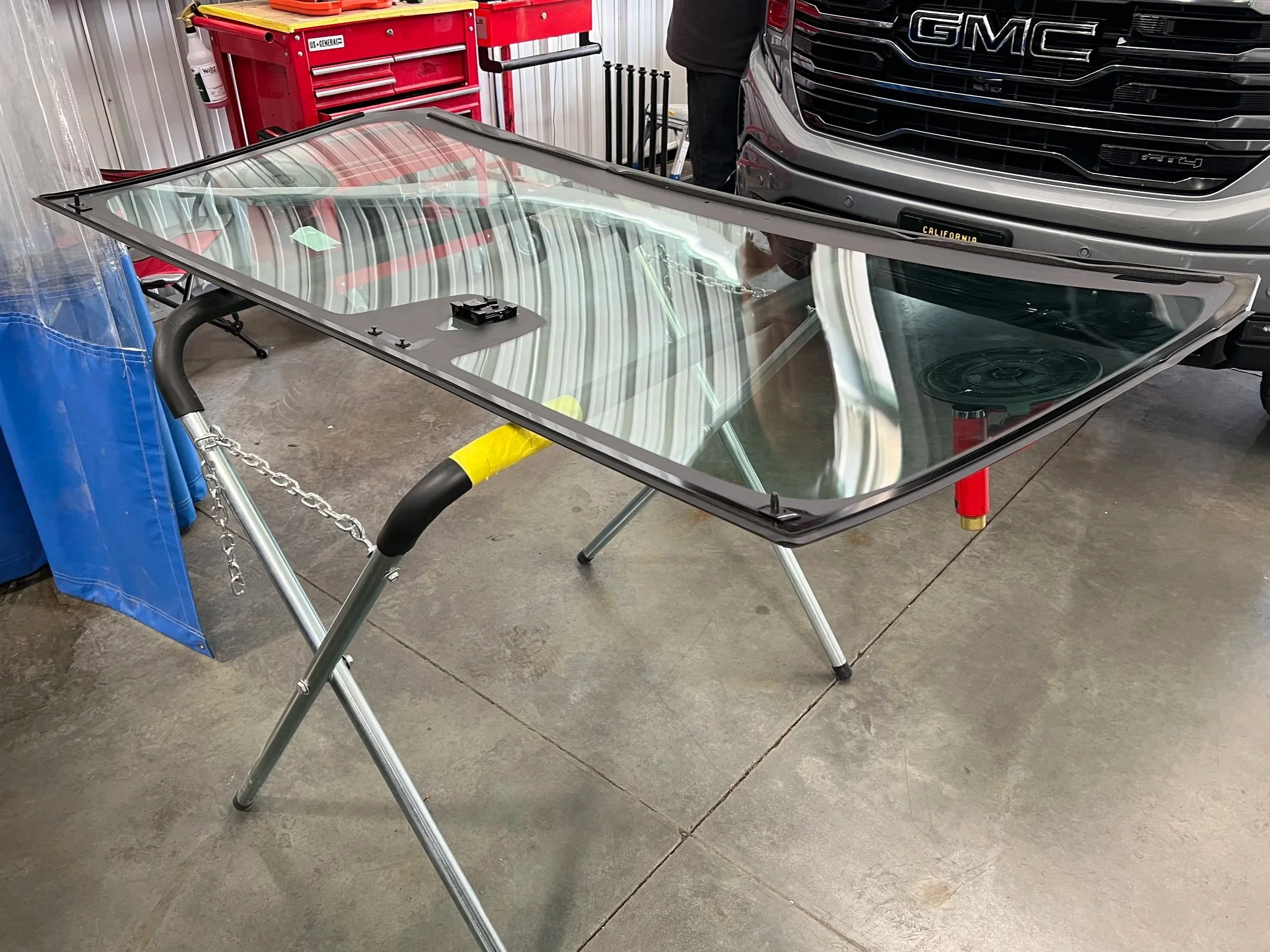 OEM auto glass replacement service at Pajouh Collision in Chico, CA — windshield and window repair