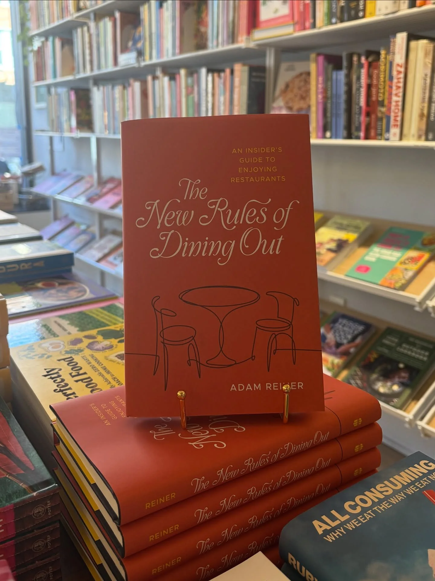 AUTHOR EVENT REMINDER: We&rsquo;re so excited to welcome @dopereiner to the shop on 10/8 for a conversation with @kikiaranita. In his new book, THE NEW RULES OF DINING OUT, Adam leans on 20+ years in the industry to walk you through how to be a great